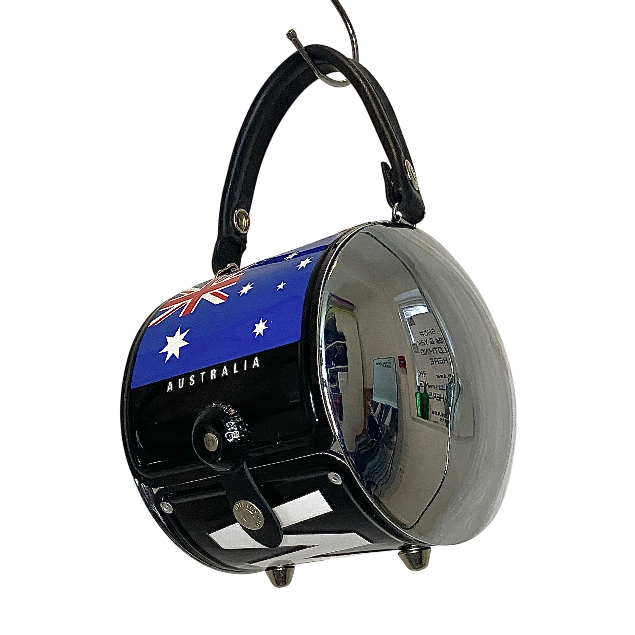 Vintage License Plate Upcycled Bag