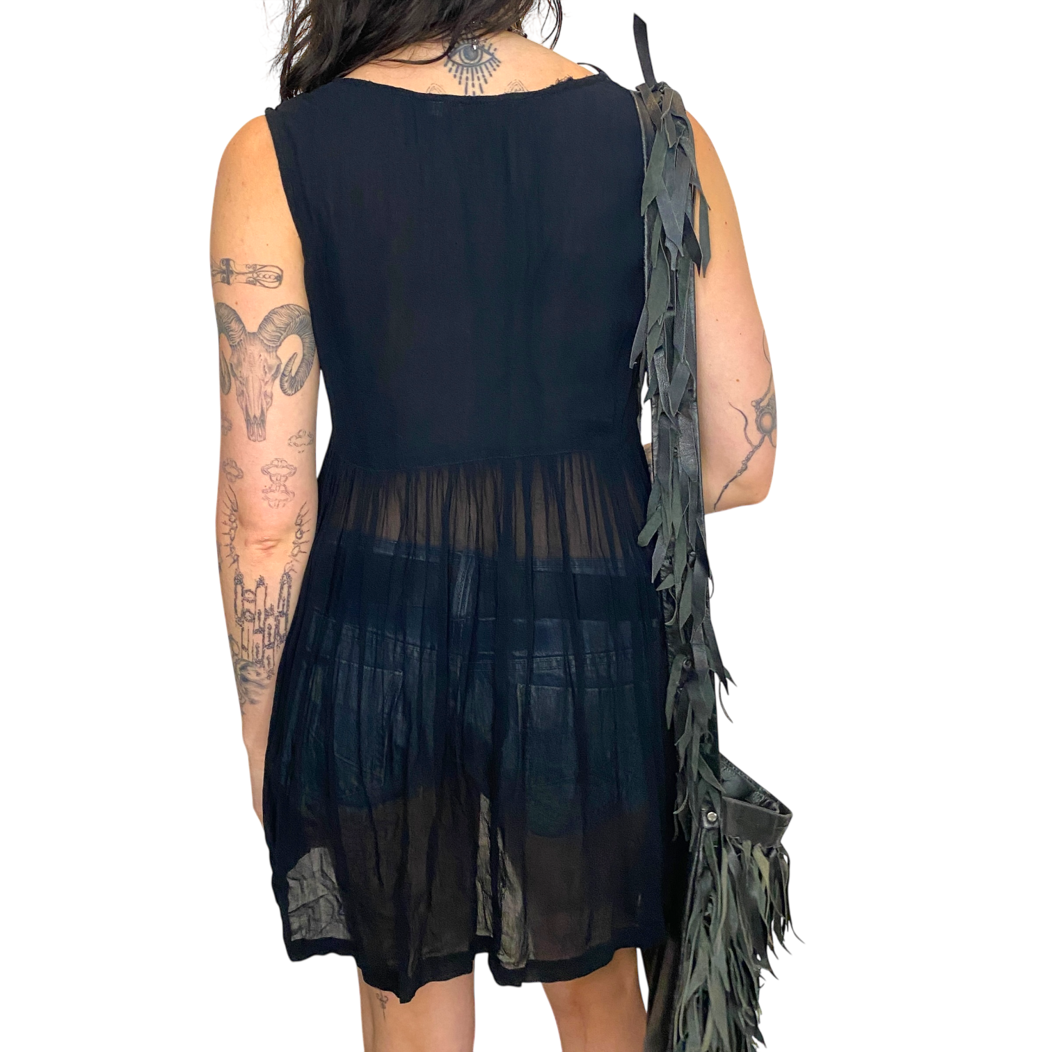 90s Whimsygoth Sheer Button up Cami (S/M)