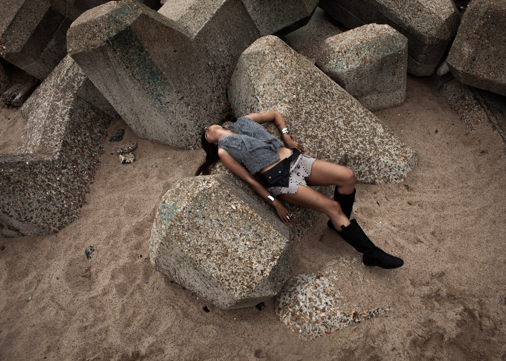 Vintage Leather Strap Buckle Calf Boots (UK 7 EU 40 US 9)