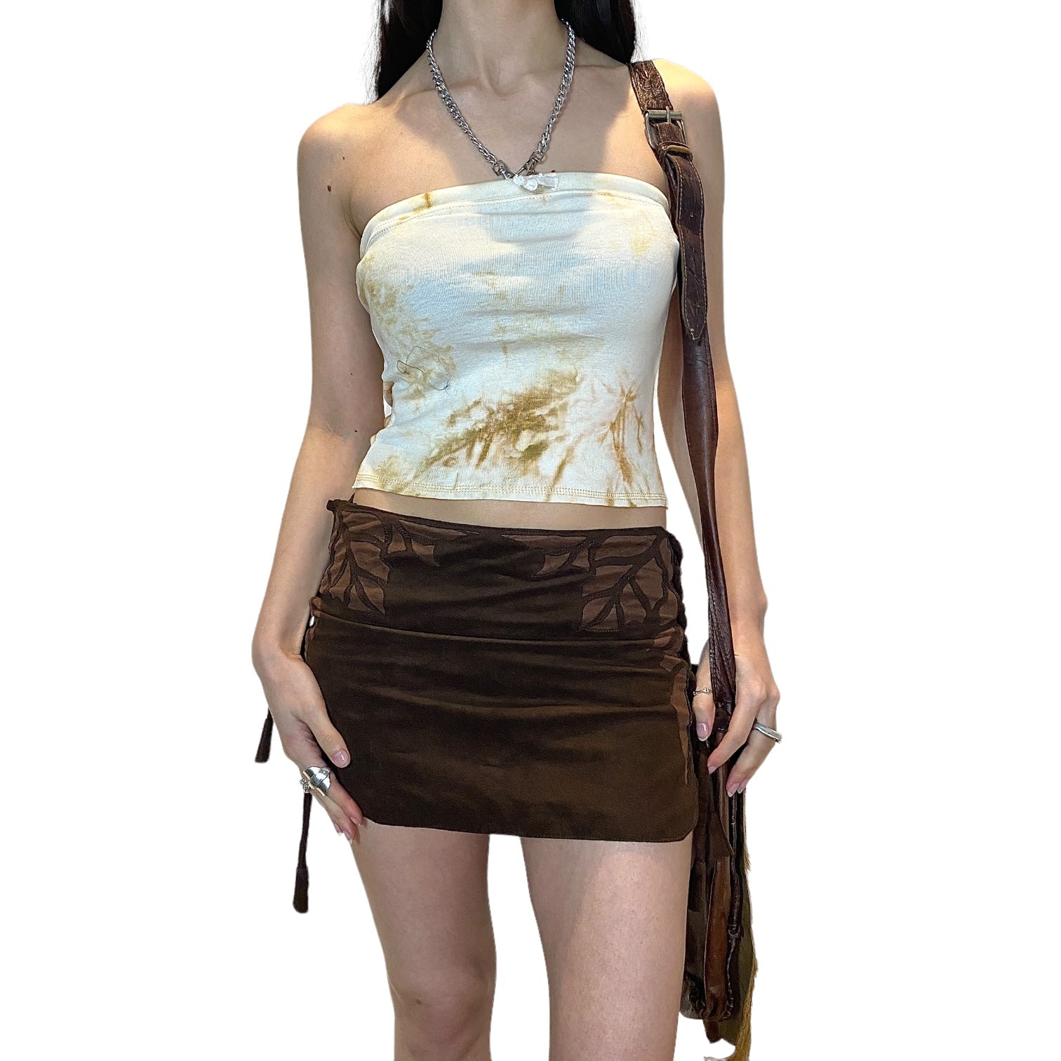 Y2K Tie Dye Bandeau Top (XS/S)