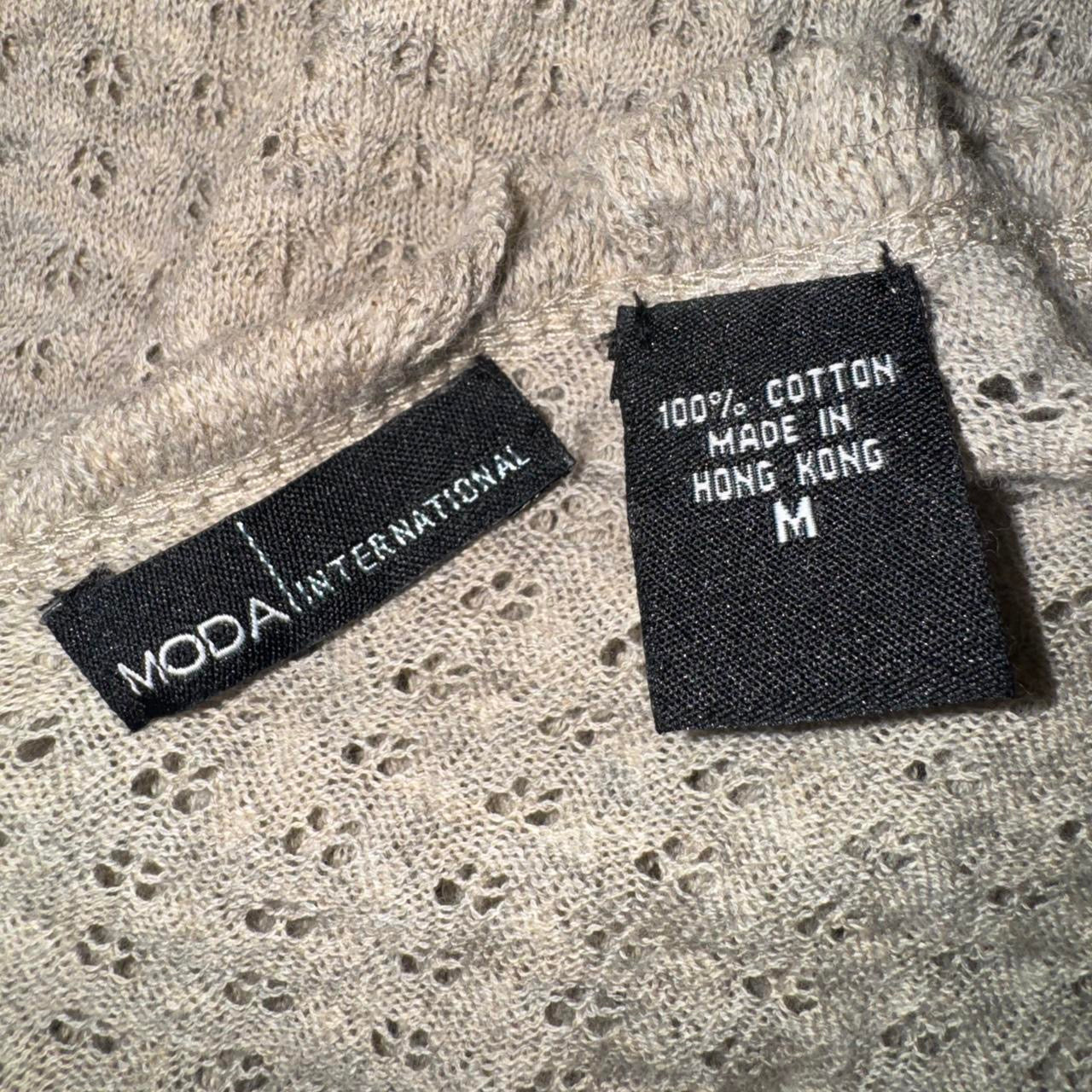 Ruffly Pointelle Knit Long Sleeve (S/M)