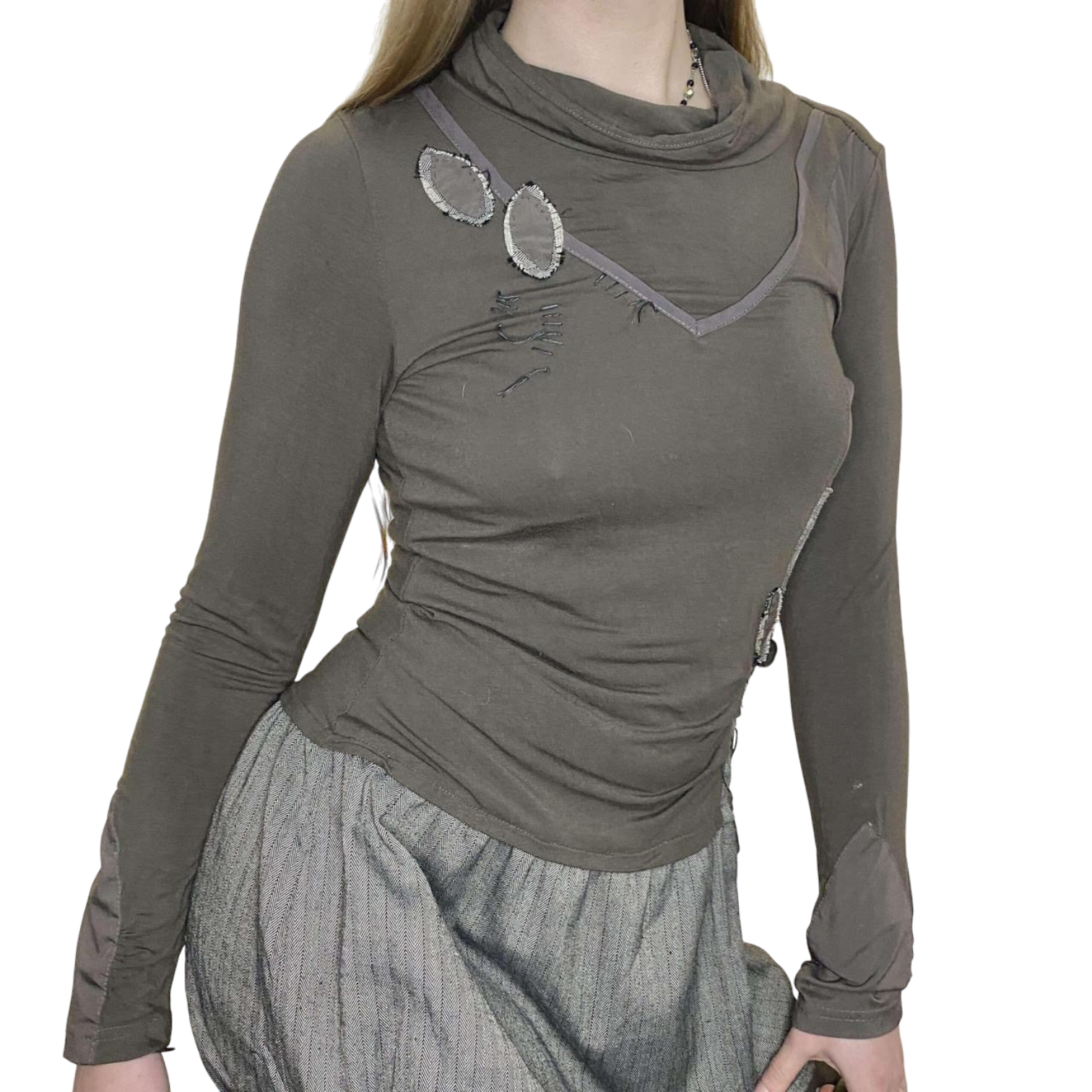 Vintage Parisian Bubble Hem Dress (S)