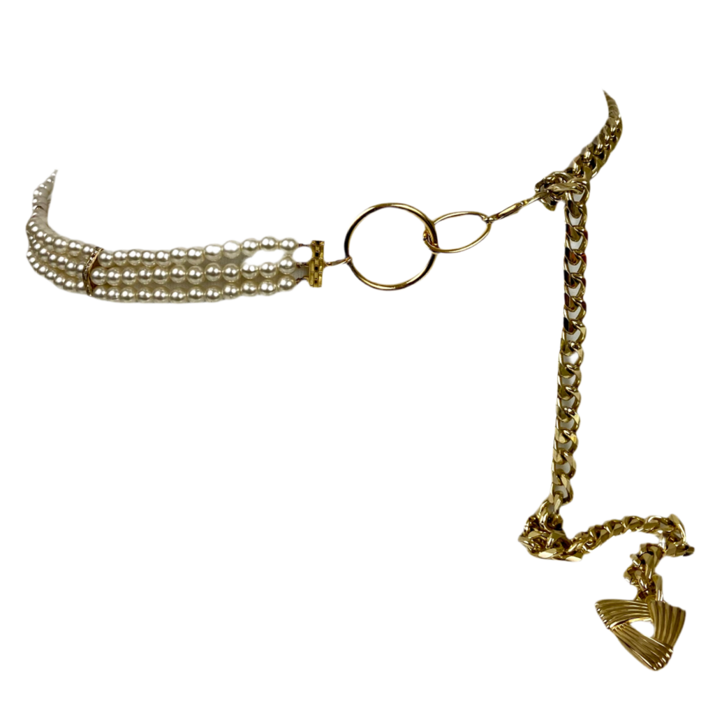 Pearl and gold belt