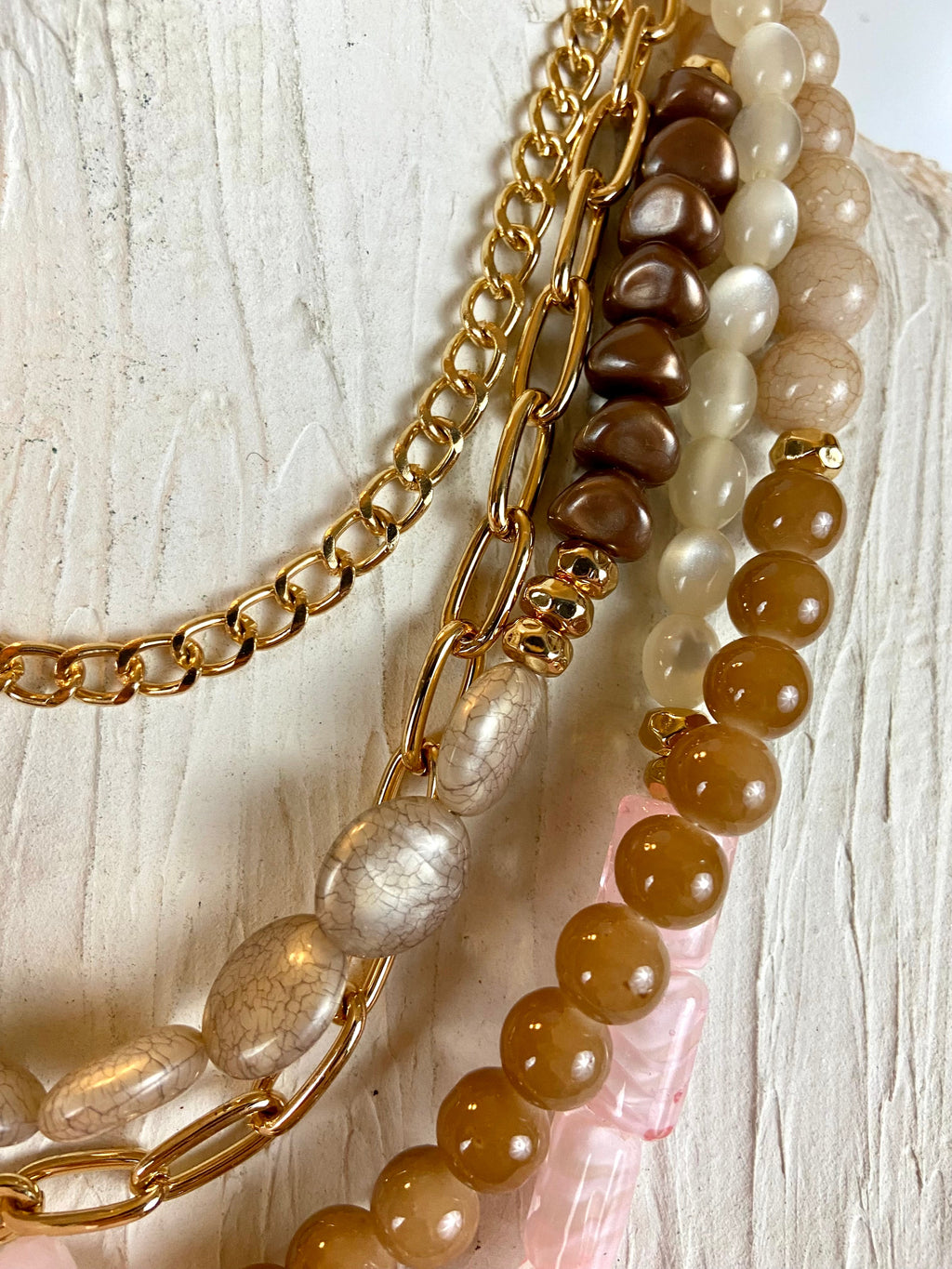 Luxury beads layered belt