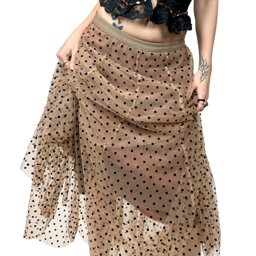 Polka Dot Tulle Maxi Skirt (XS/S)
