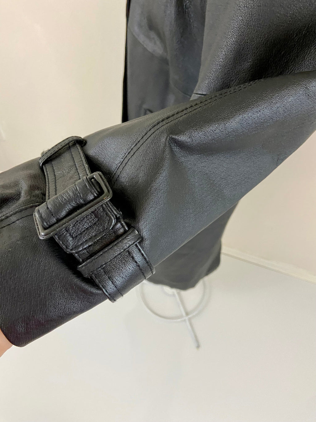 NEW PHASE 2 Long Leather Trench Coat