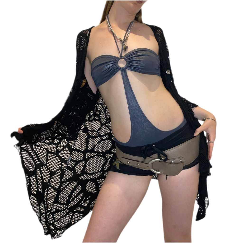 Vintage Net Bolero Maxi Cardigan (M/L)