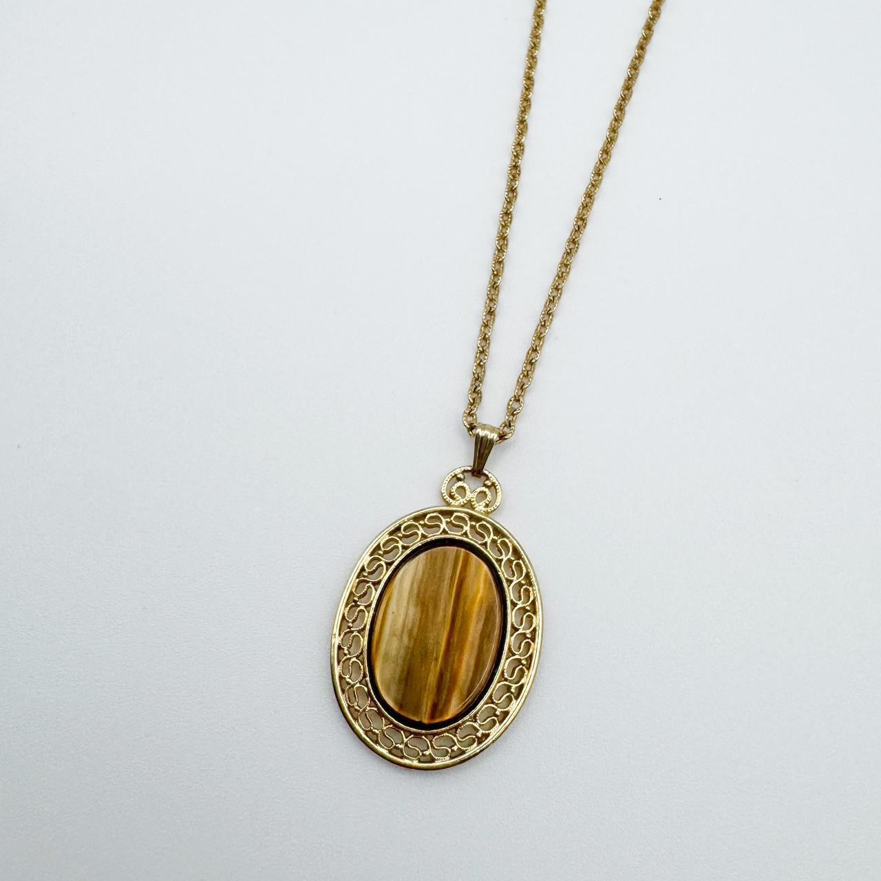 1970s Tiger's Eye Necklace