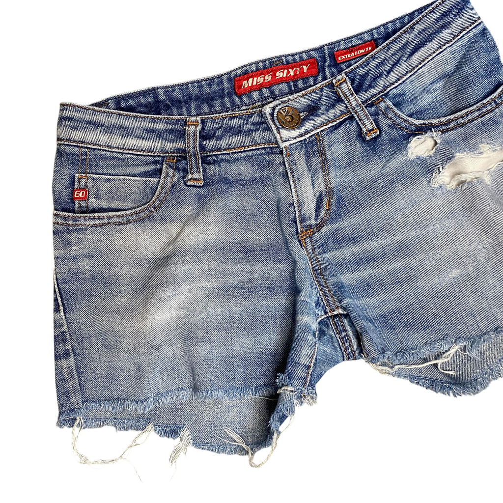 Vintage Miss Sixty Denim Booty Shorts (XS)