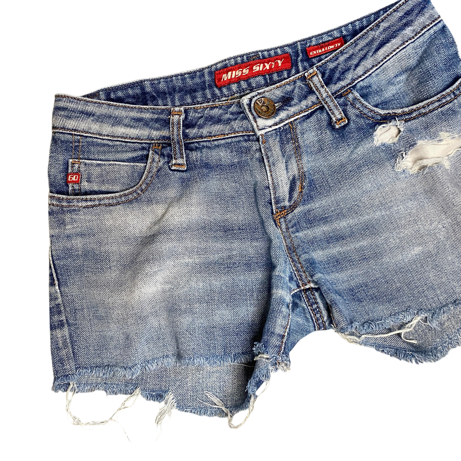 Vintage Miss Sixty Denim Booty Shorts (XS)