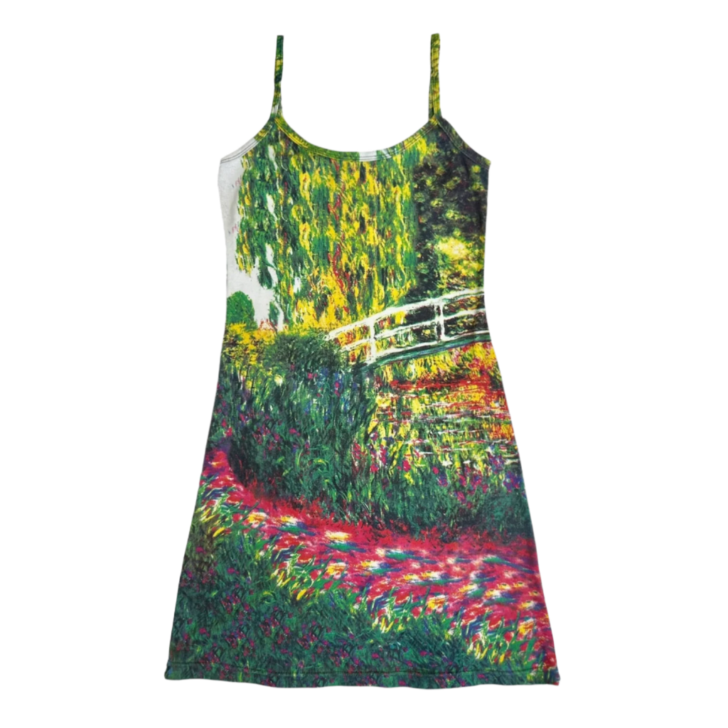 Monet Painting Spaghetti Strap Dress (M)