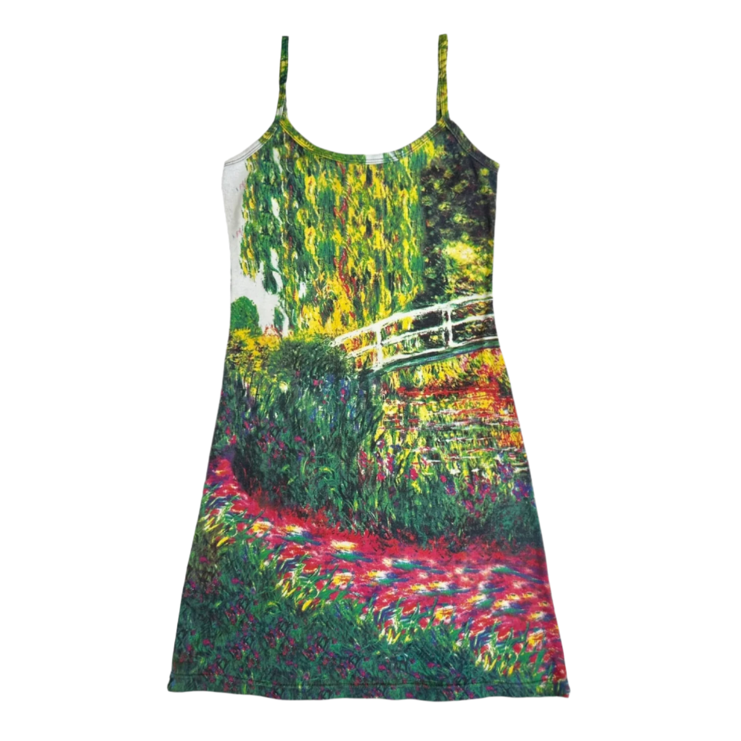 Monet Painting Spaghetti Strap Dress (M)