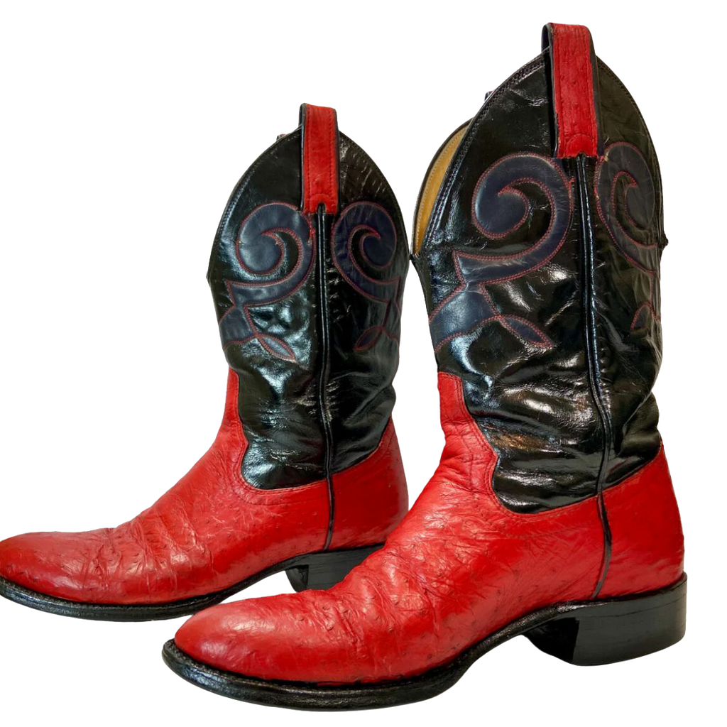 Red & Black Cowgirl Boots (9)