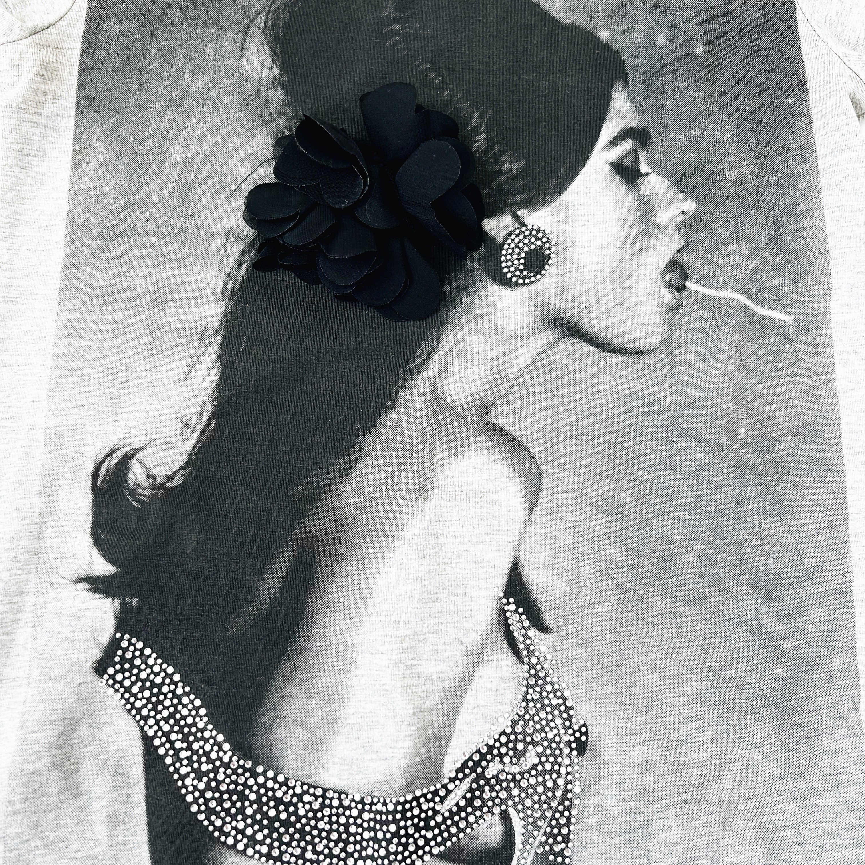 Embellished Graphic Tee (S)