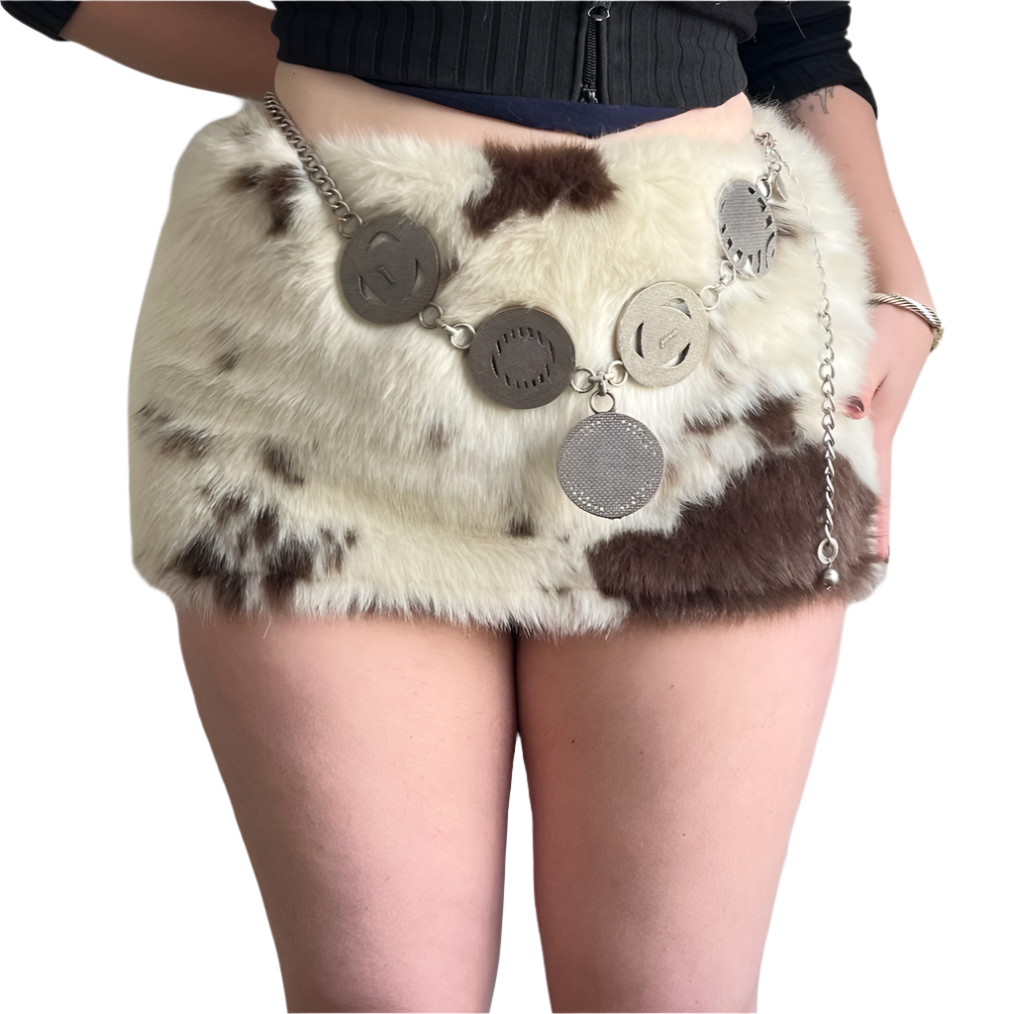 MOO Faux Fur Skirt (XS-5X)