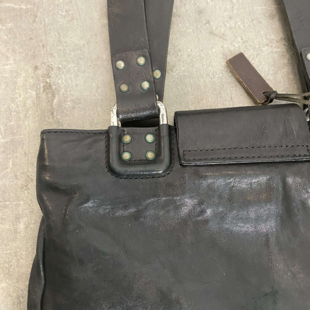 Vintage Leather Black Diesel Bag