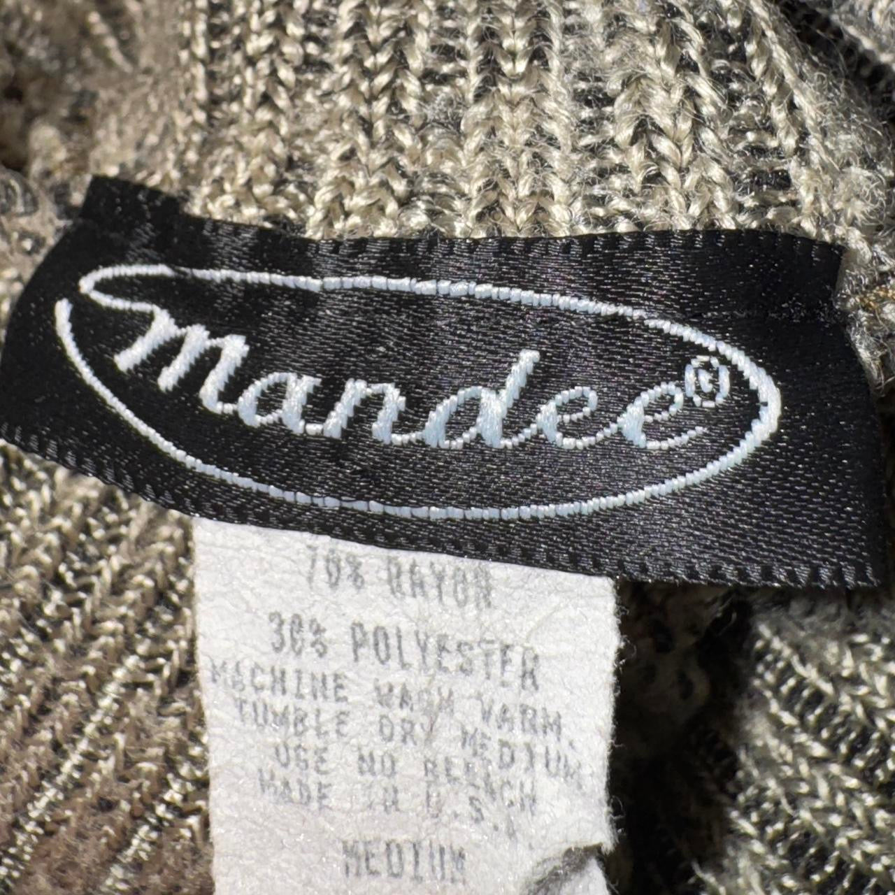 90s Sleeveless Ribbed Knit Turtleneck (S/M)