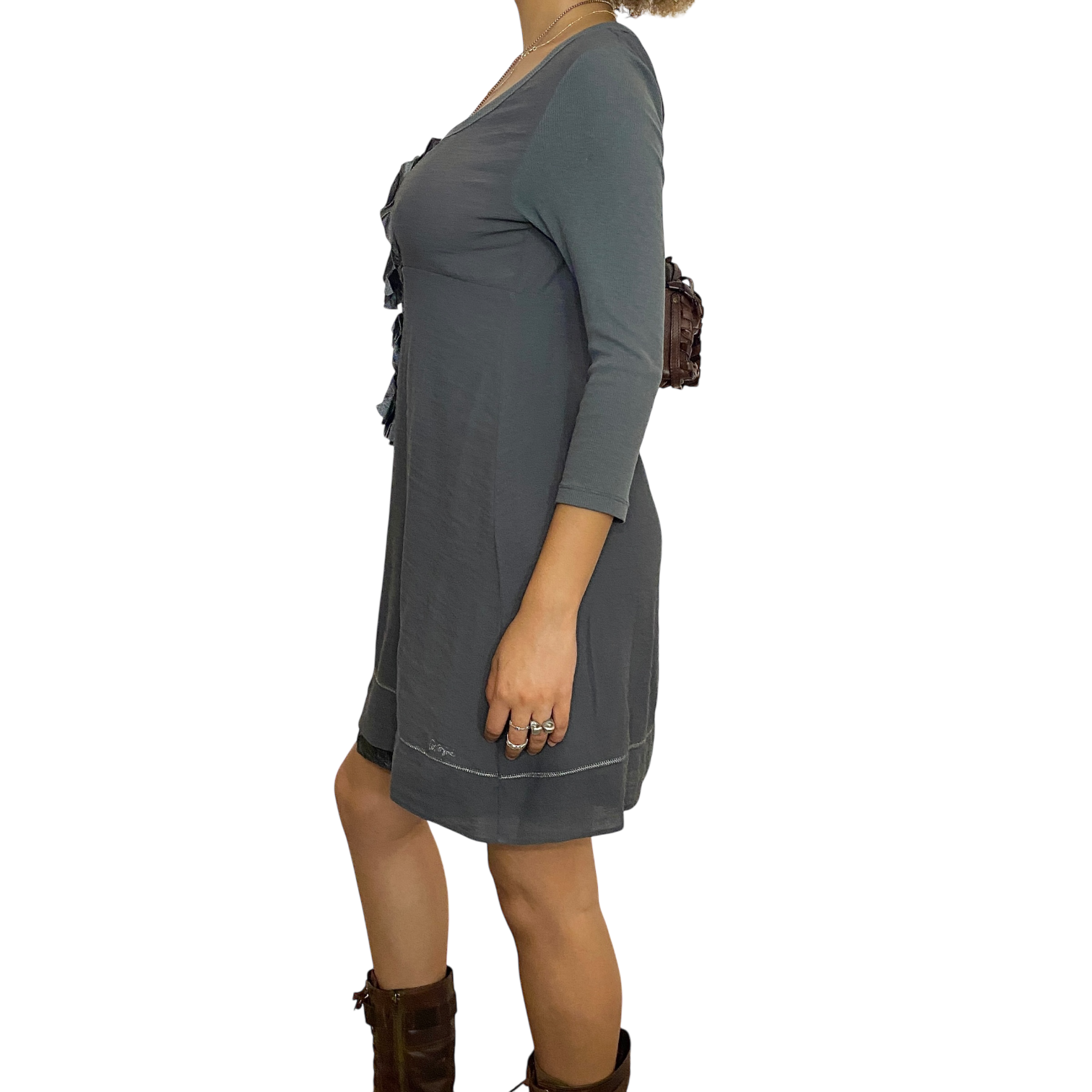 Vintage Cop Copine Ruffle Dress (M)