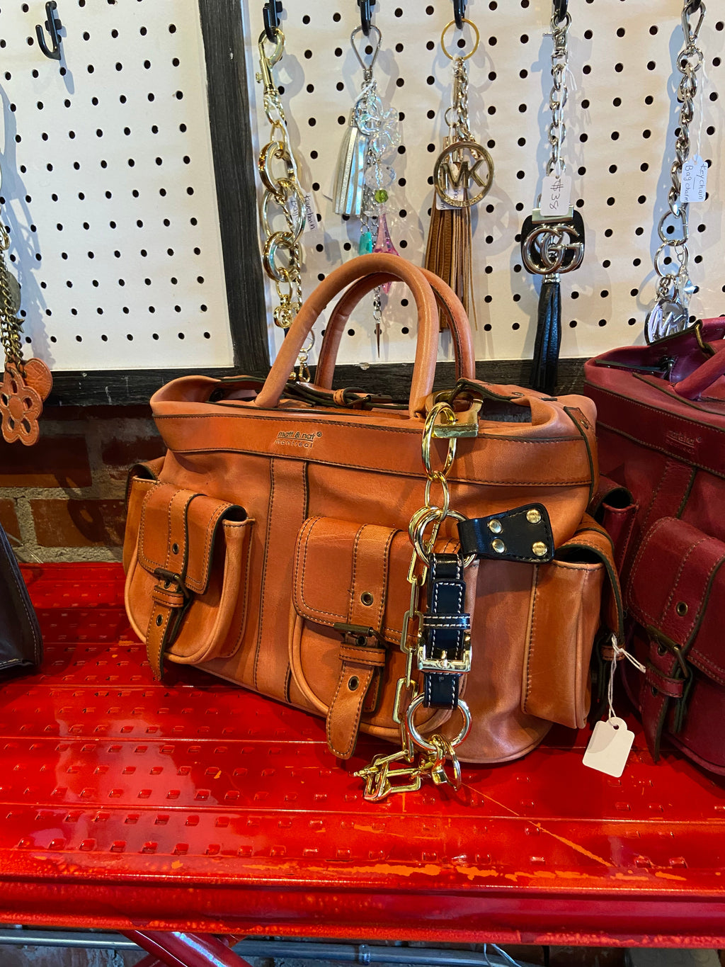 Gold and black keychain