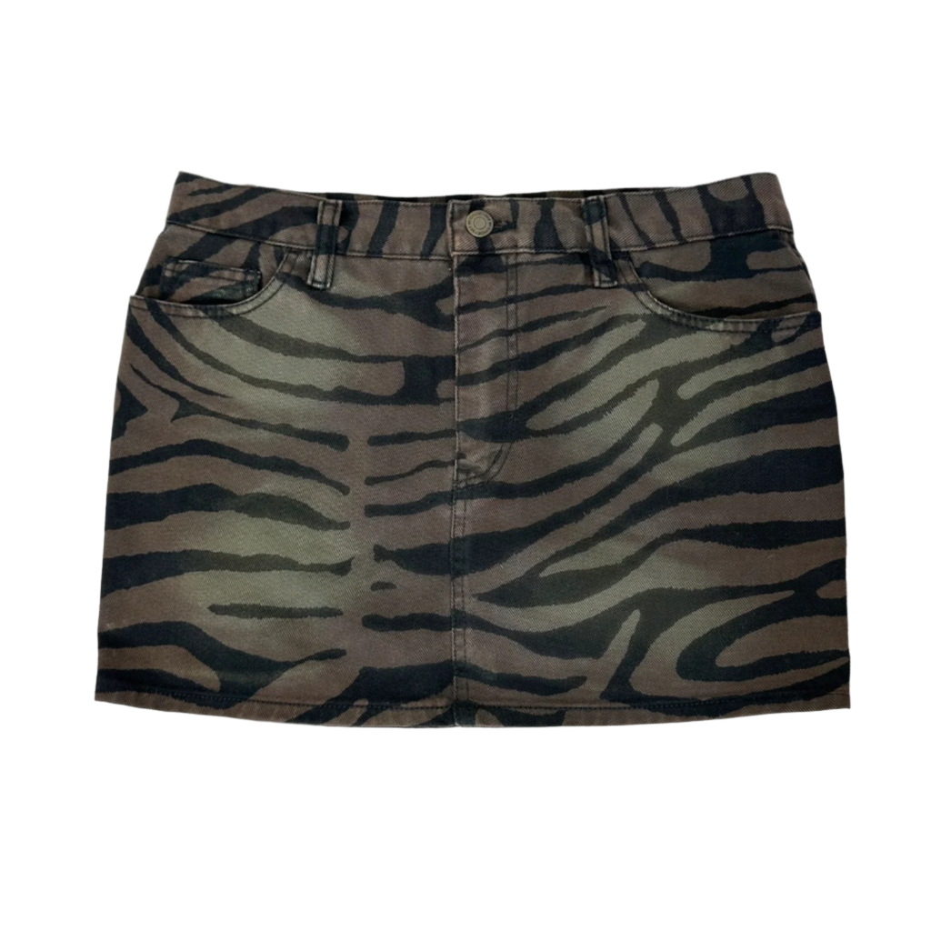 Chloé Zebra Denim Miniskirt (S)