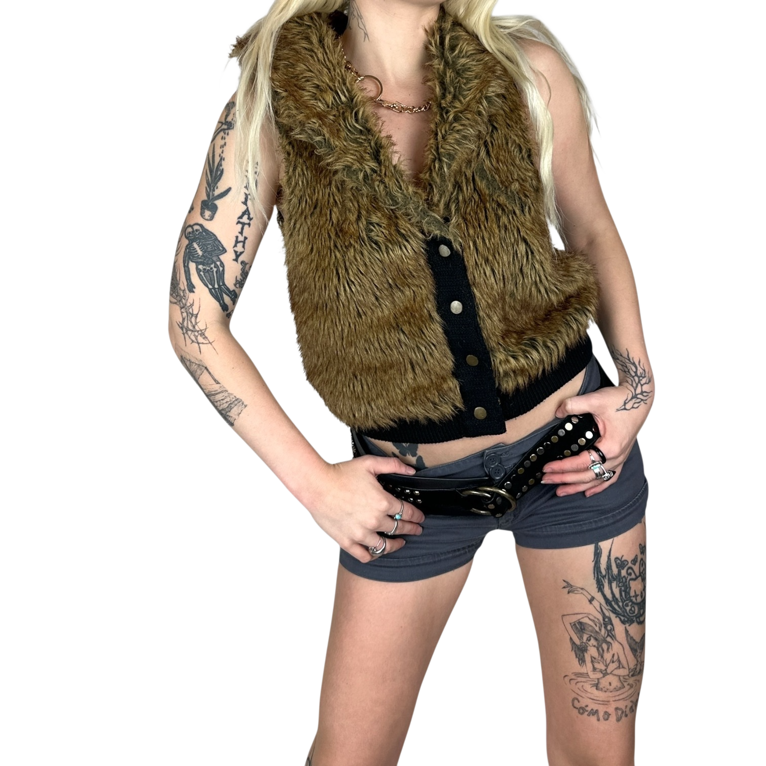 Faux Fur Vest (S)