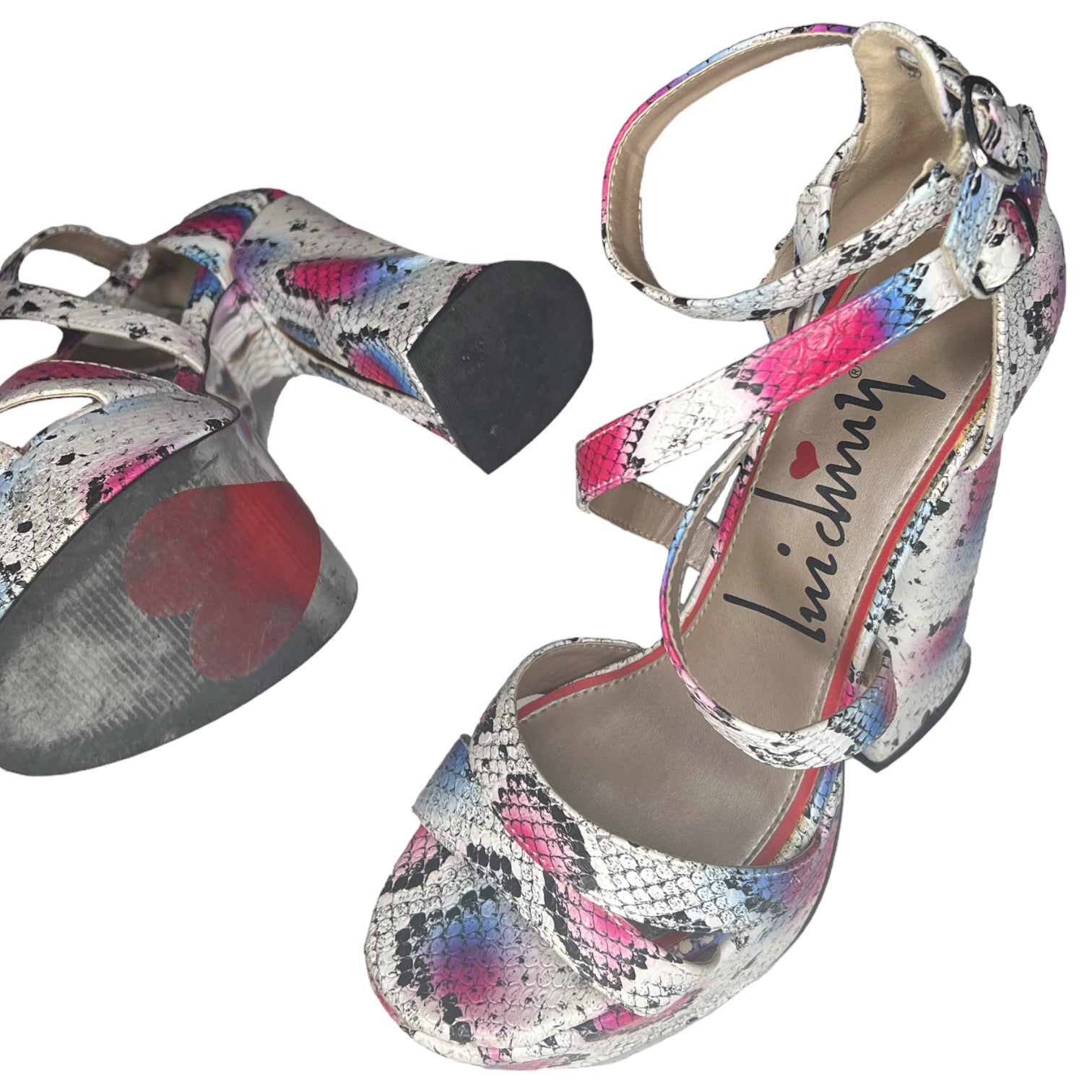 Luichiny Snakeskin Heels (7.5)