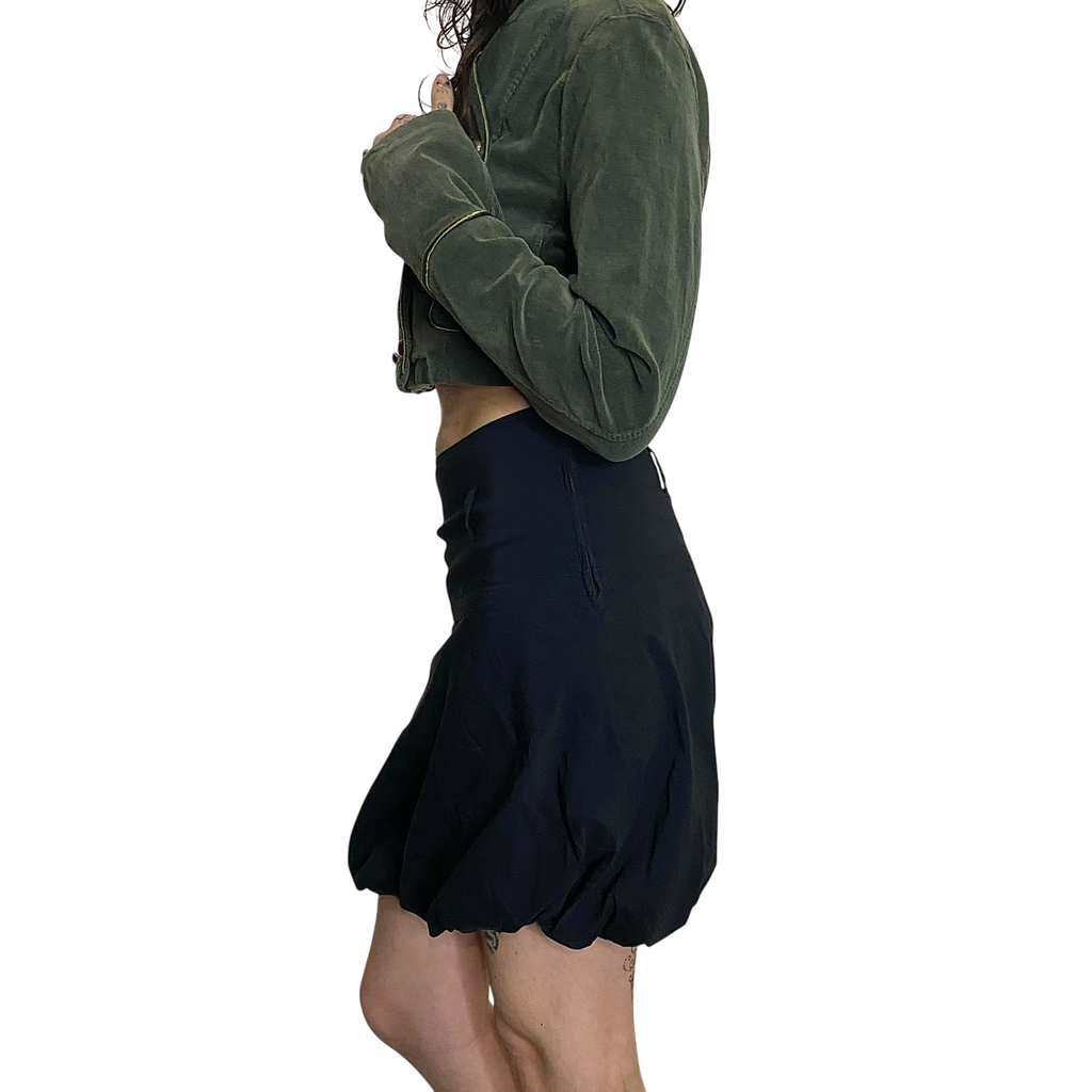 Vintage Parisian Black Bubble Skirt (S)