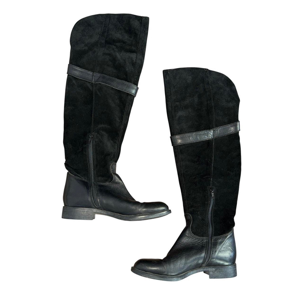 Vintage Suede & Leather Riding Boots (7)