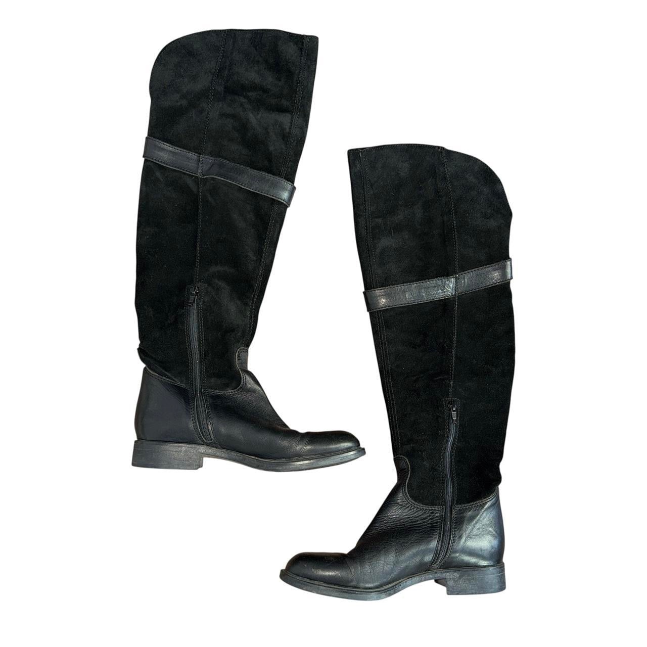 Vintage Suede & Leather Riding Boots (7)