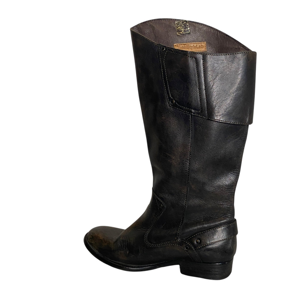 Vintage Diesel Style Lab Biker Boots (UK 5 EU 38 US 7)