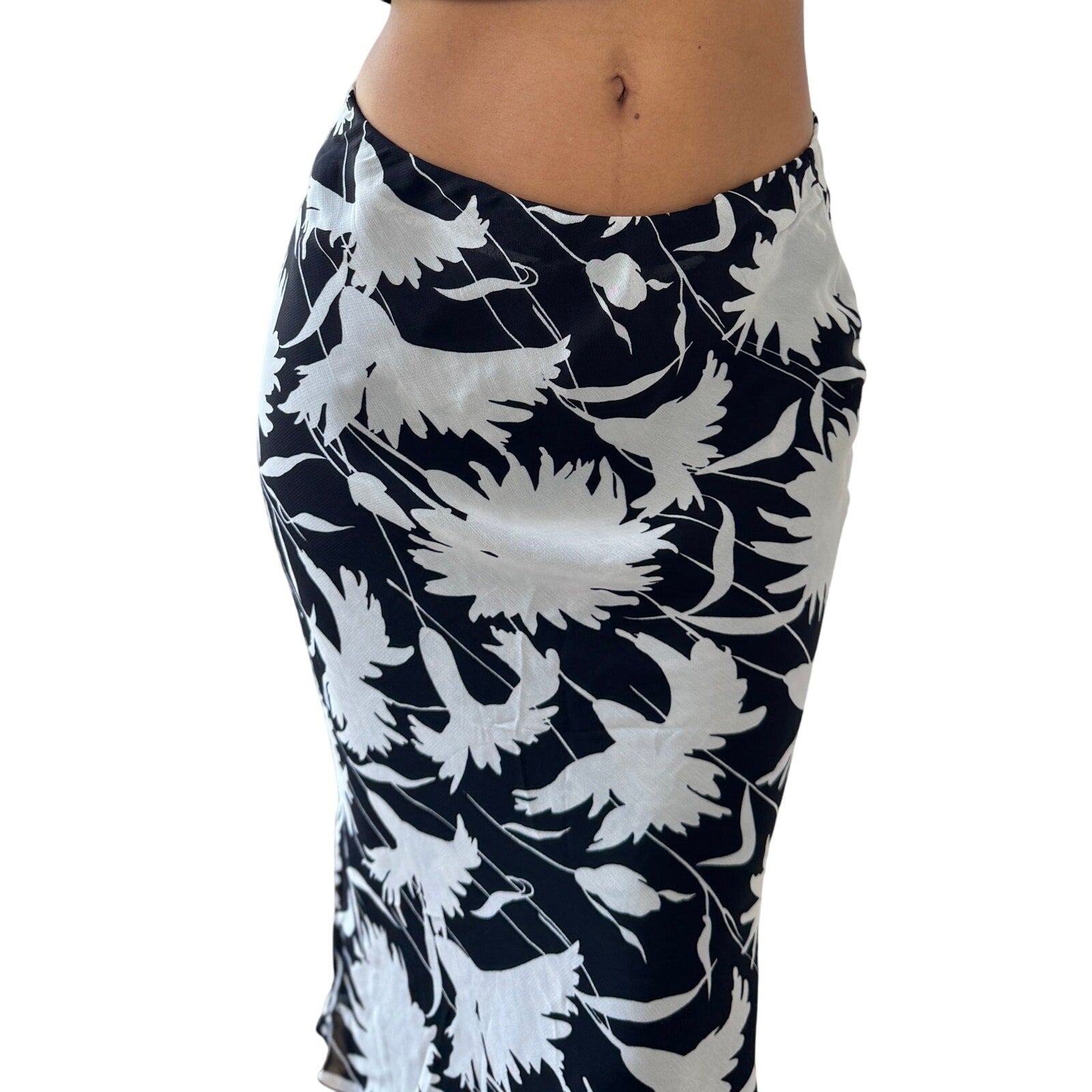 Vintage Italian Mesh Midi Skirt (XS/S)