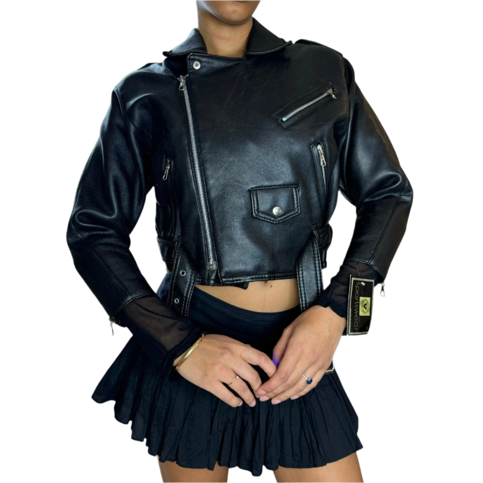 Vintage Deadstock Moto Jacket (S)