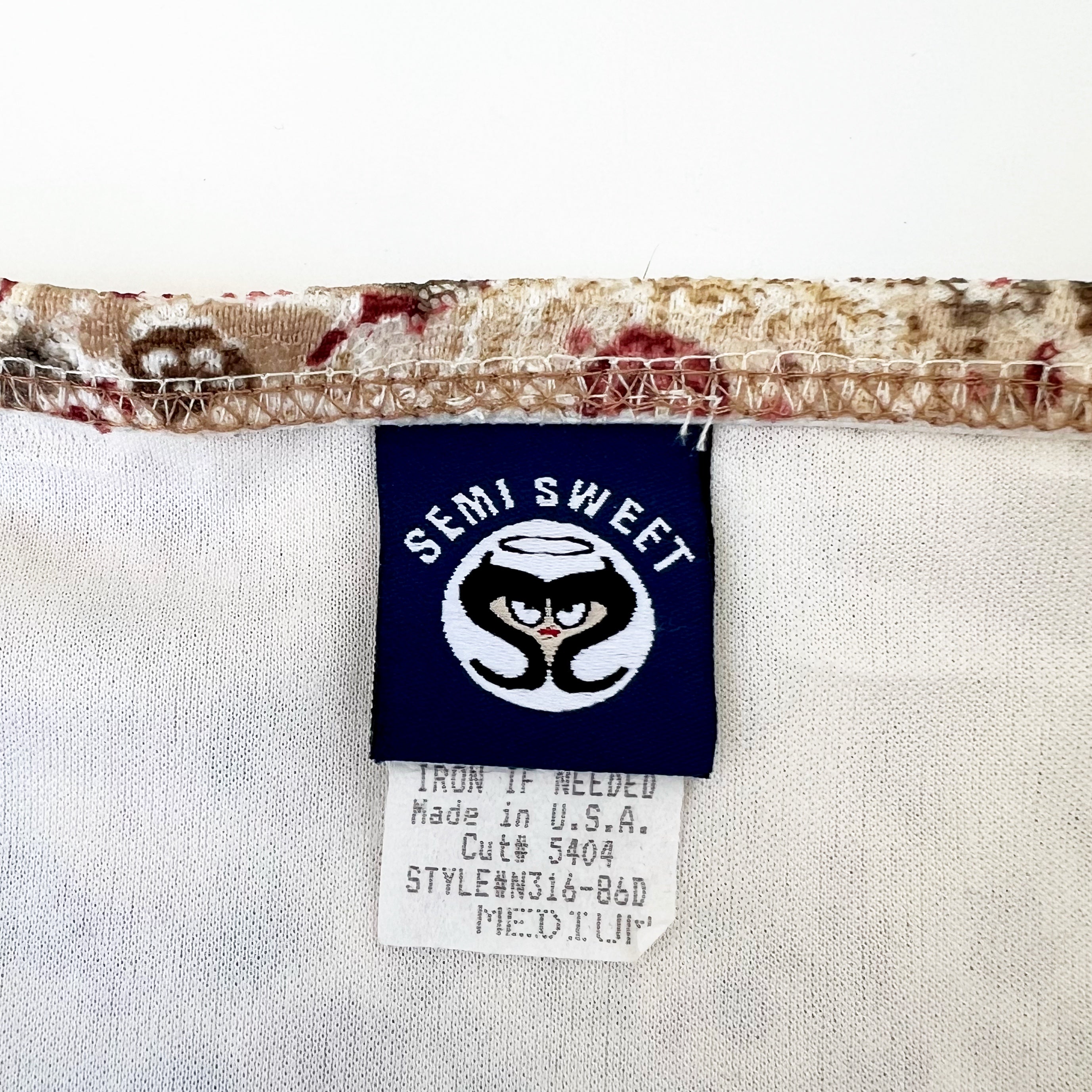 90s Lacy Floral Skirt (S)