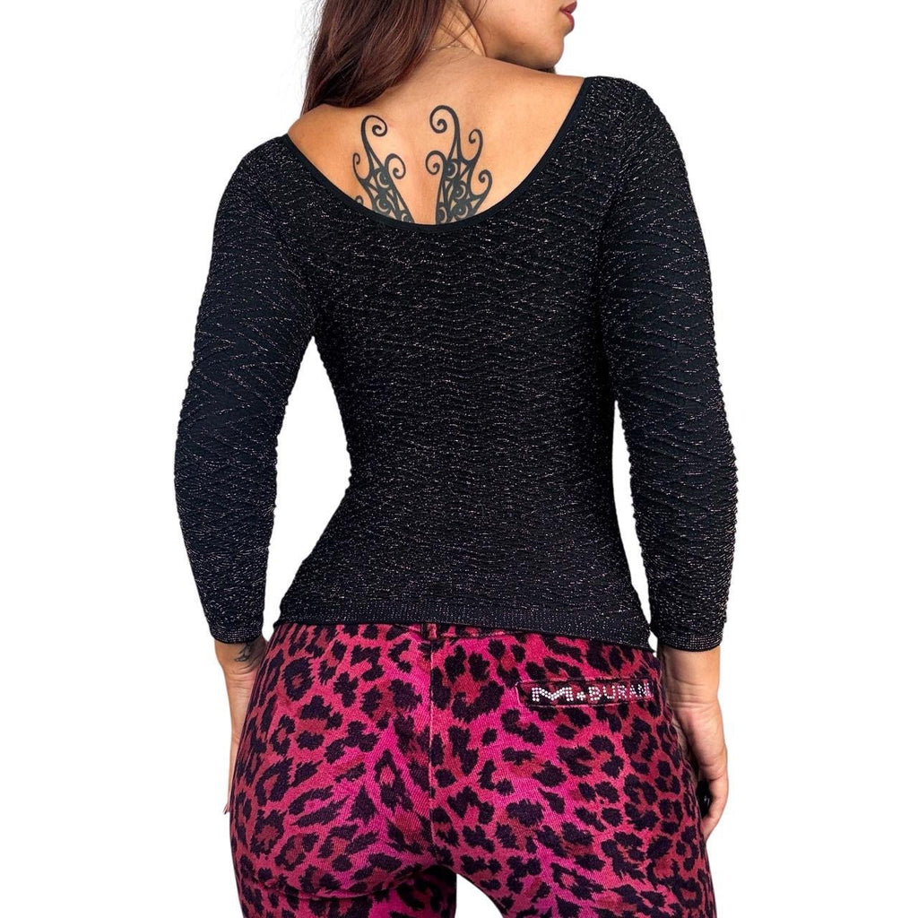 Y2K Bebe Shimmer Long Sleeve (S)