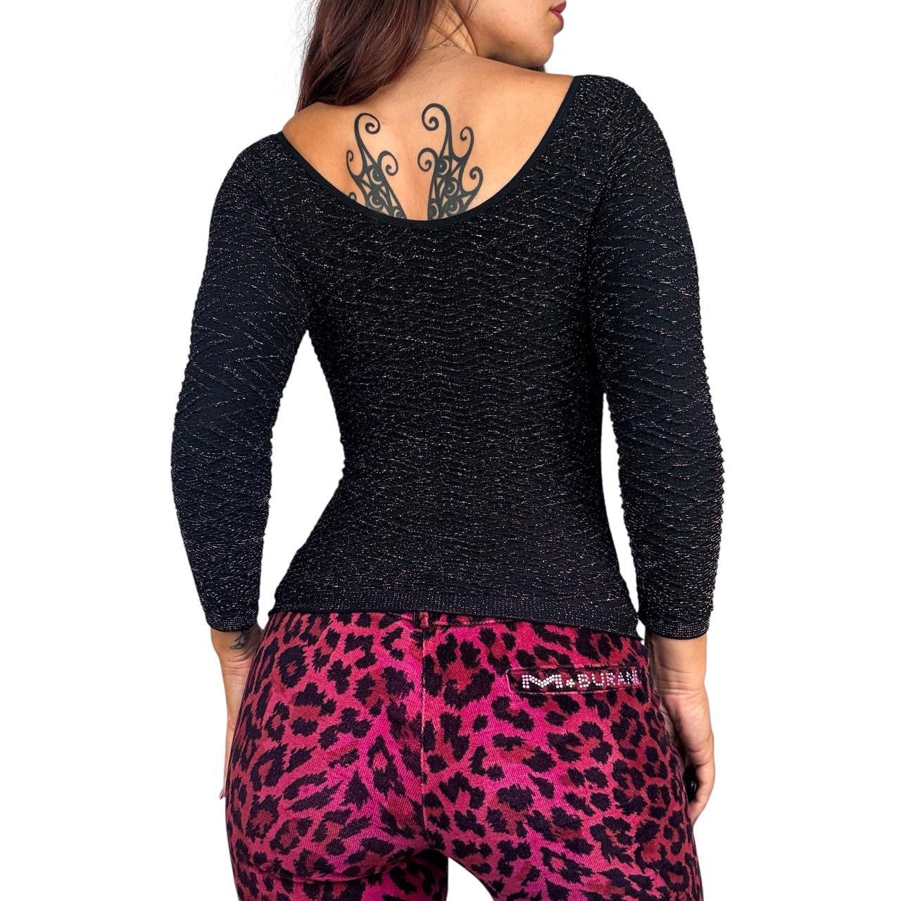 Y2K Bebe Shimmer Long Sleeve (S)