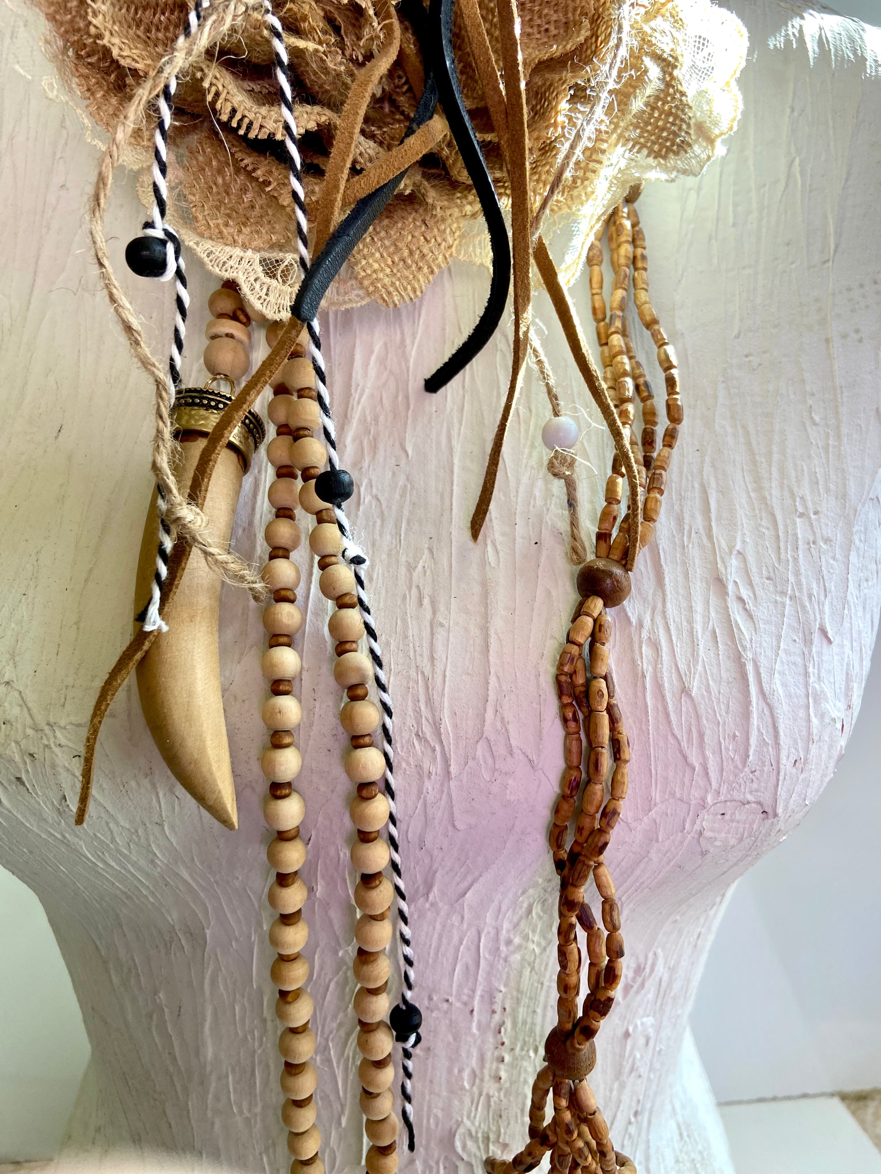 BOHO big flower choker/ belt