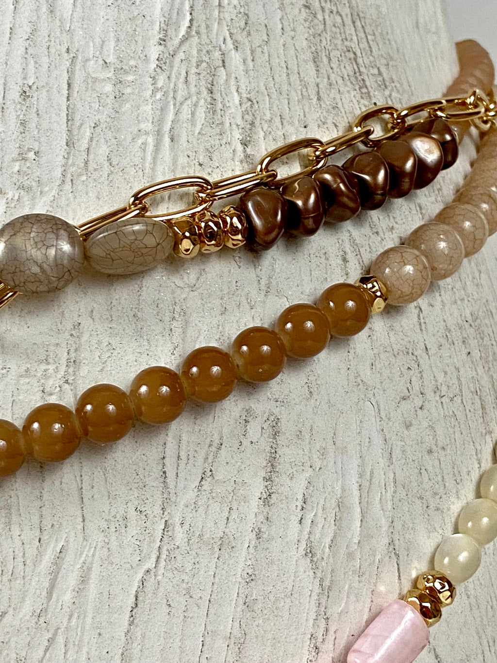 Luxury beads layered belt