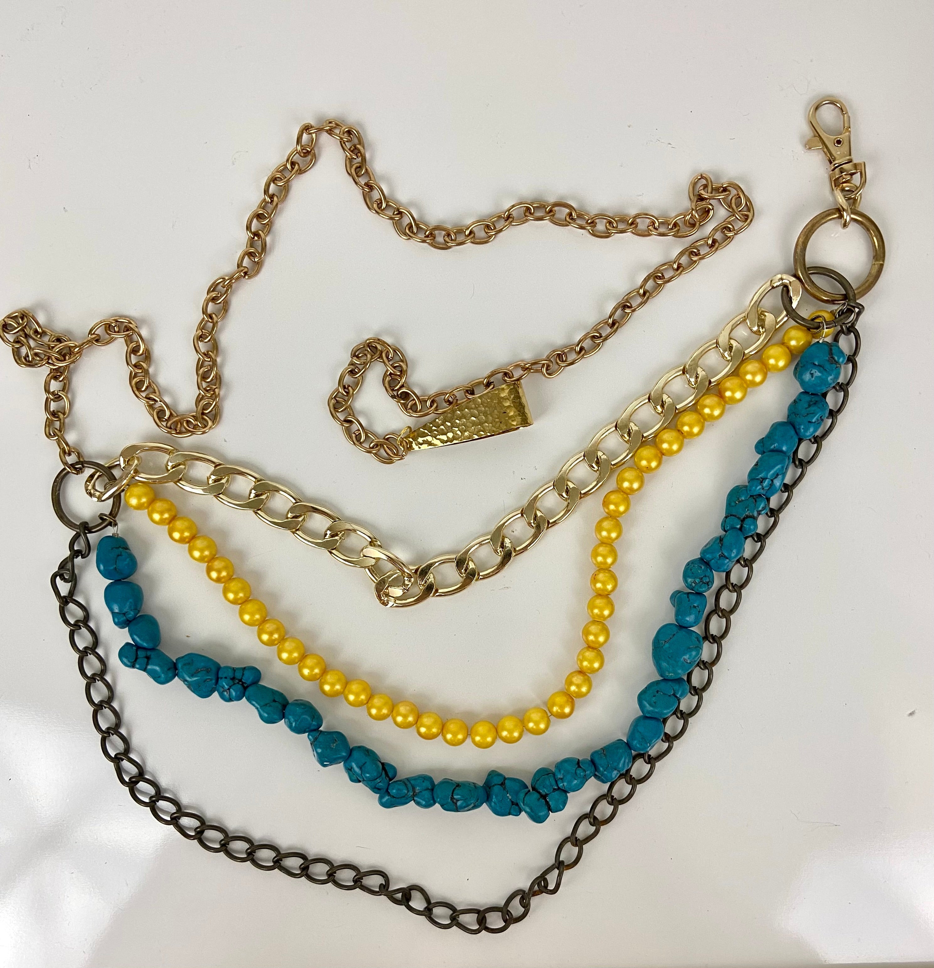 Fun colors layered belt