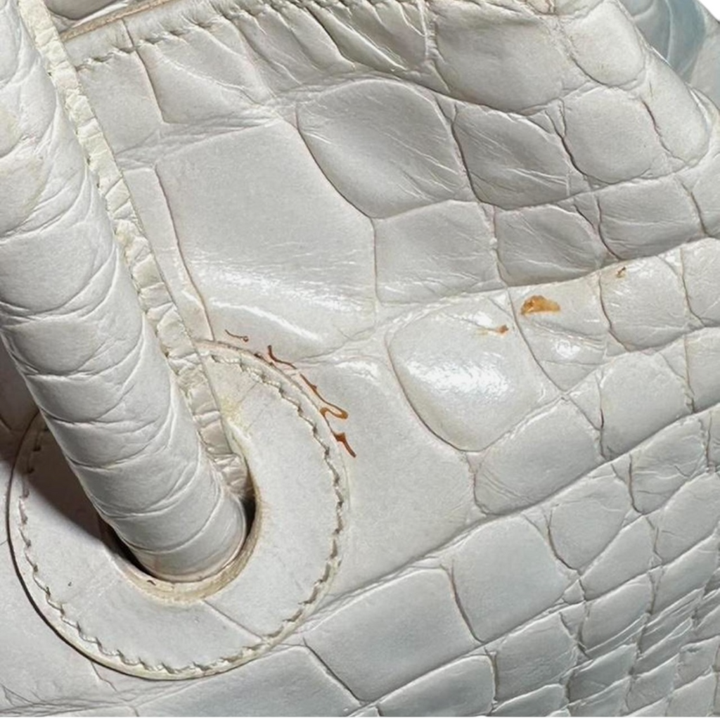 Vintage Italian Leather Furla Top Handle Bag