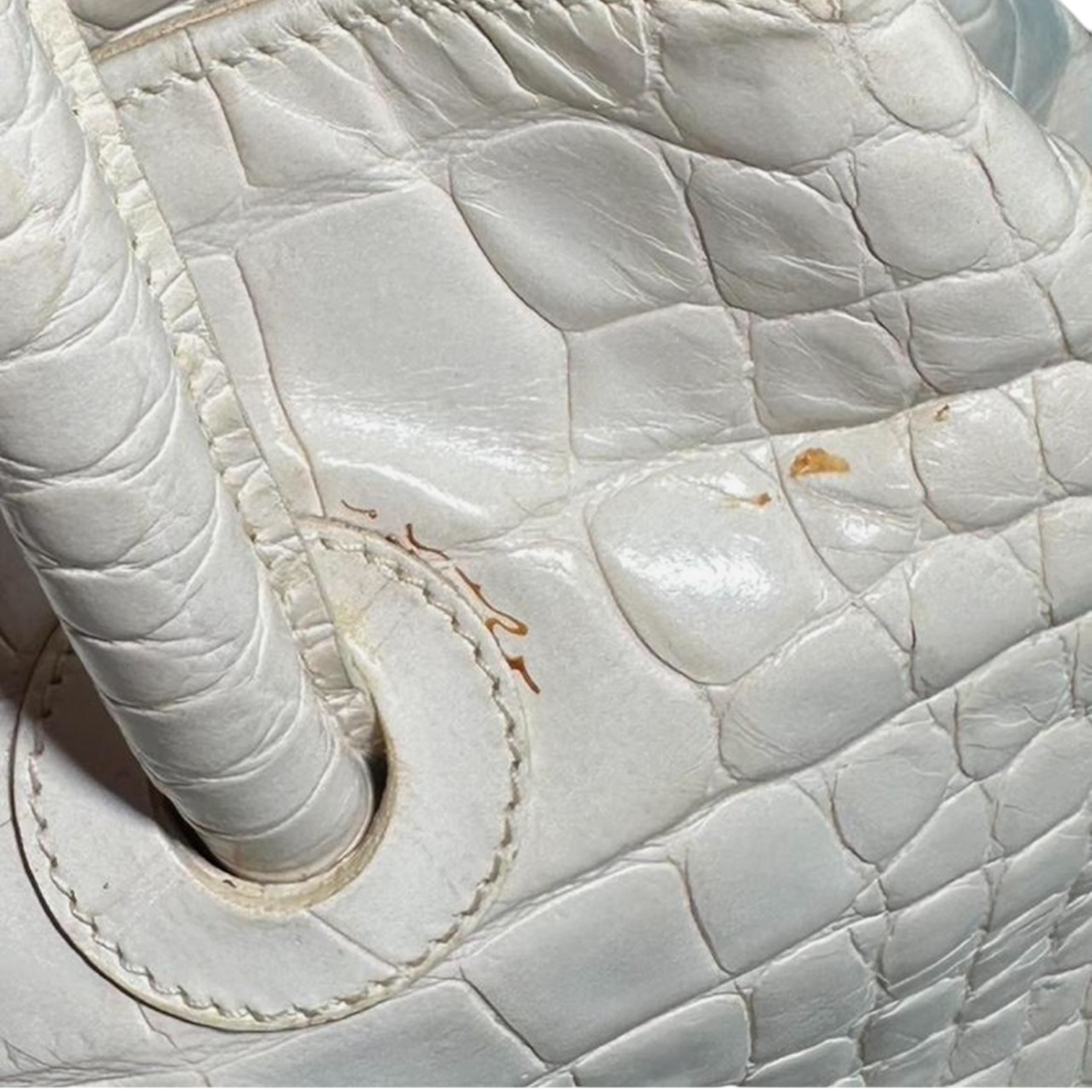 Vintage Italian Leather Furla Top Handle Bag