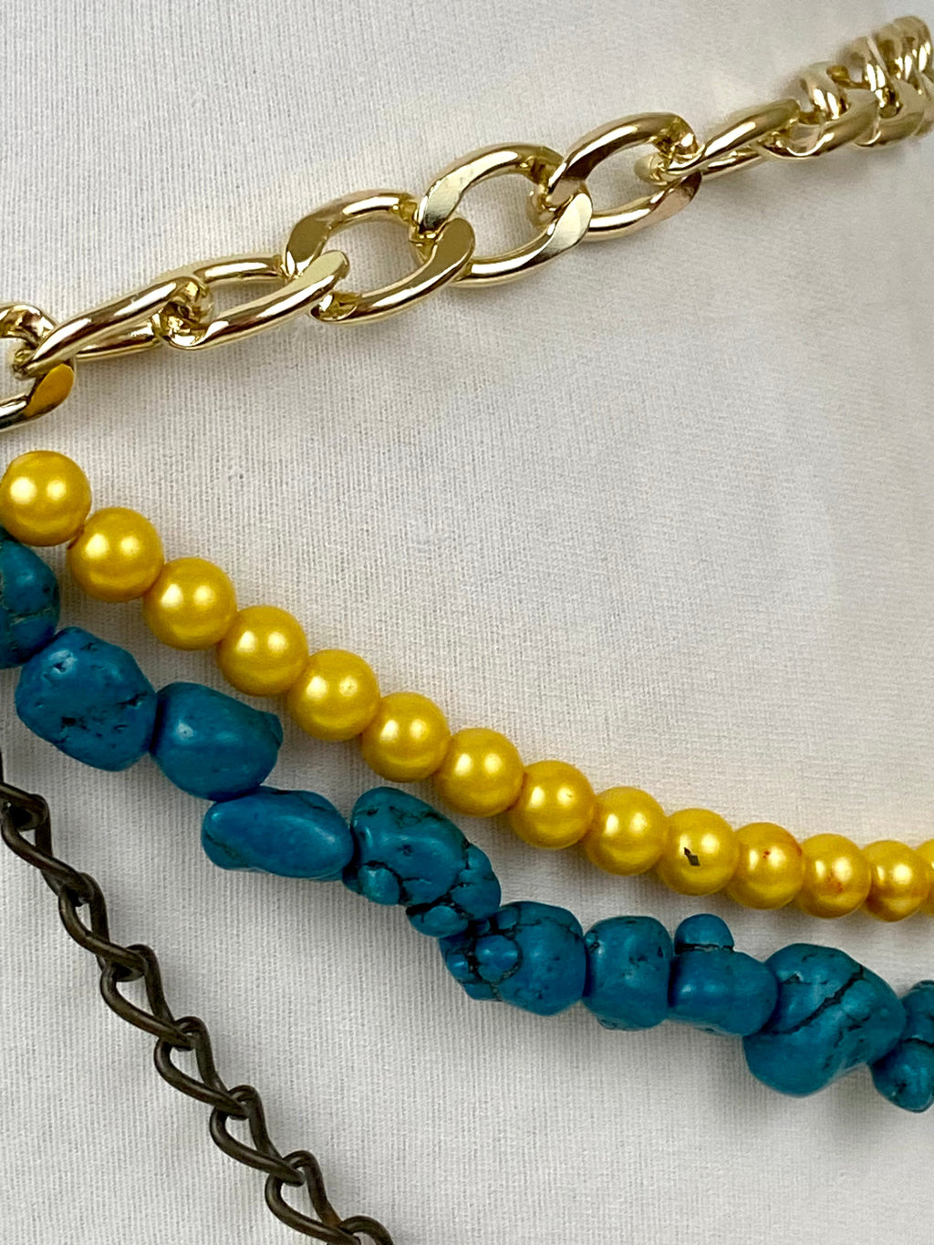 Fun colors layered belt