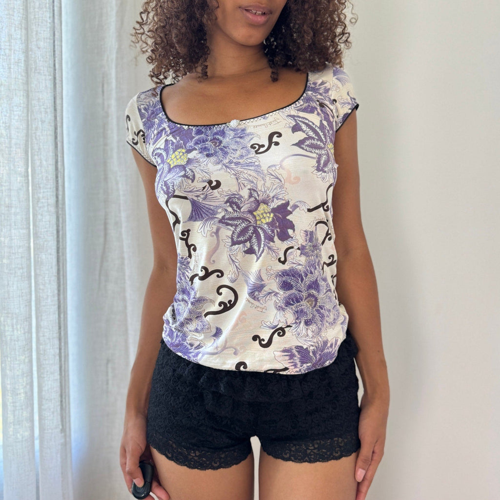 Just Cavalli Slinky Print Top (S)