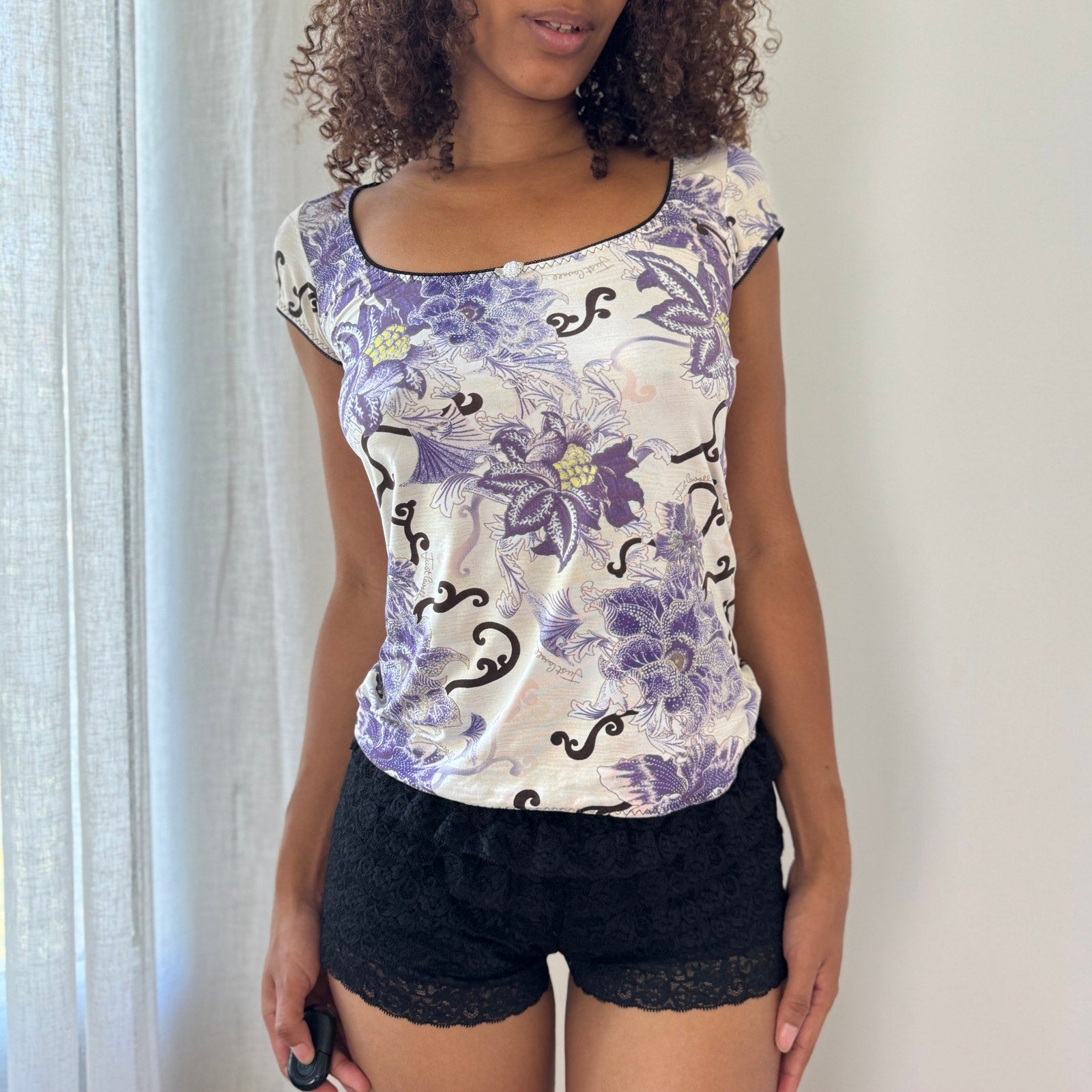 Just Cavalli Slinky Print Top (S)