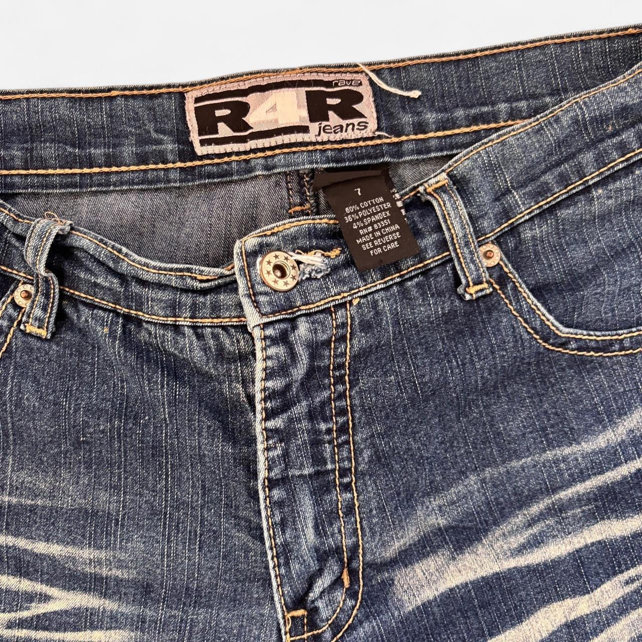 Y2K Airbrush Flare Jeans (M)