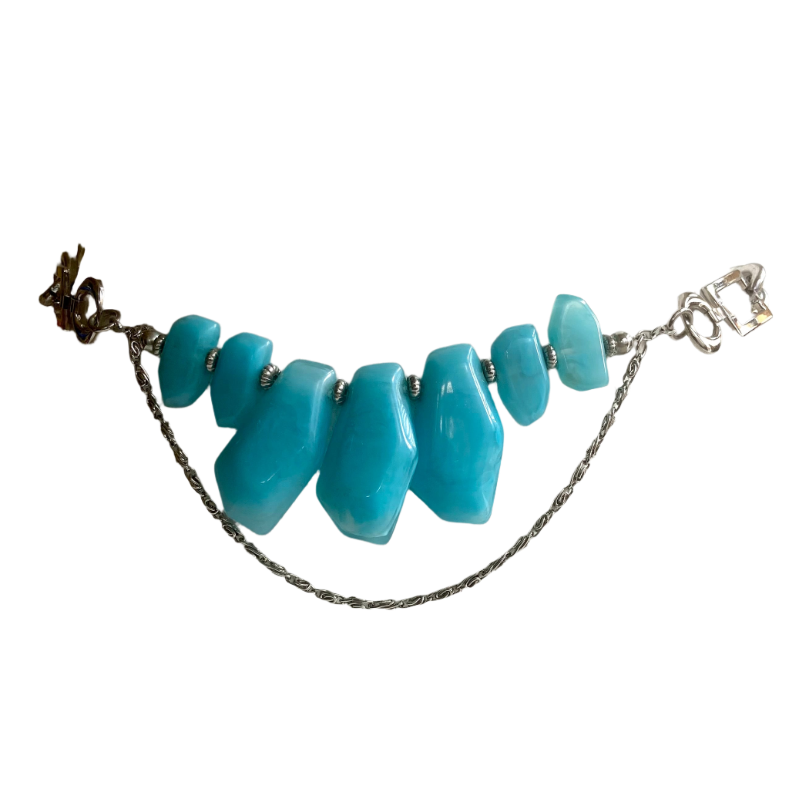 Beads and silver belt