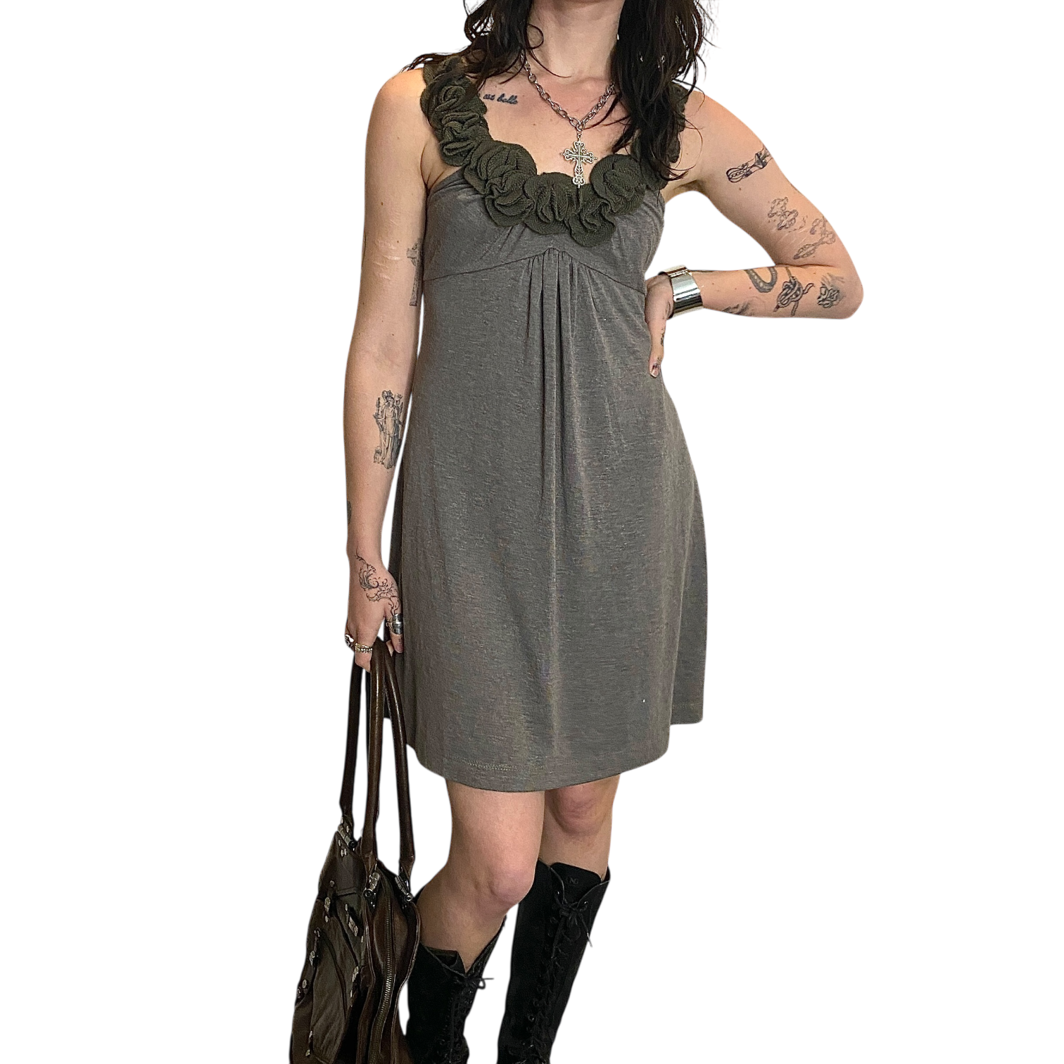 Vintage Coquette Babydoll Dress (S/M)