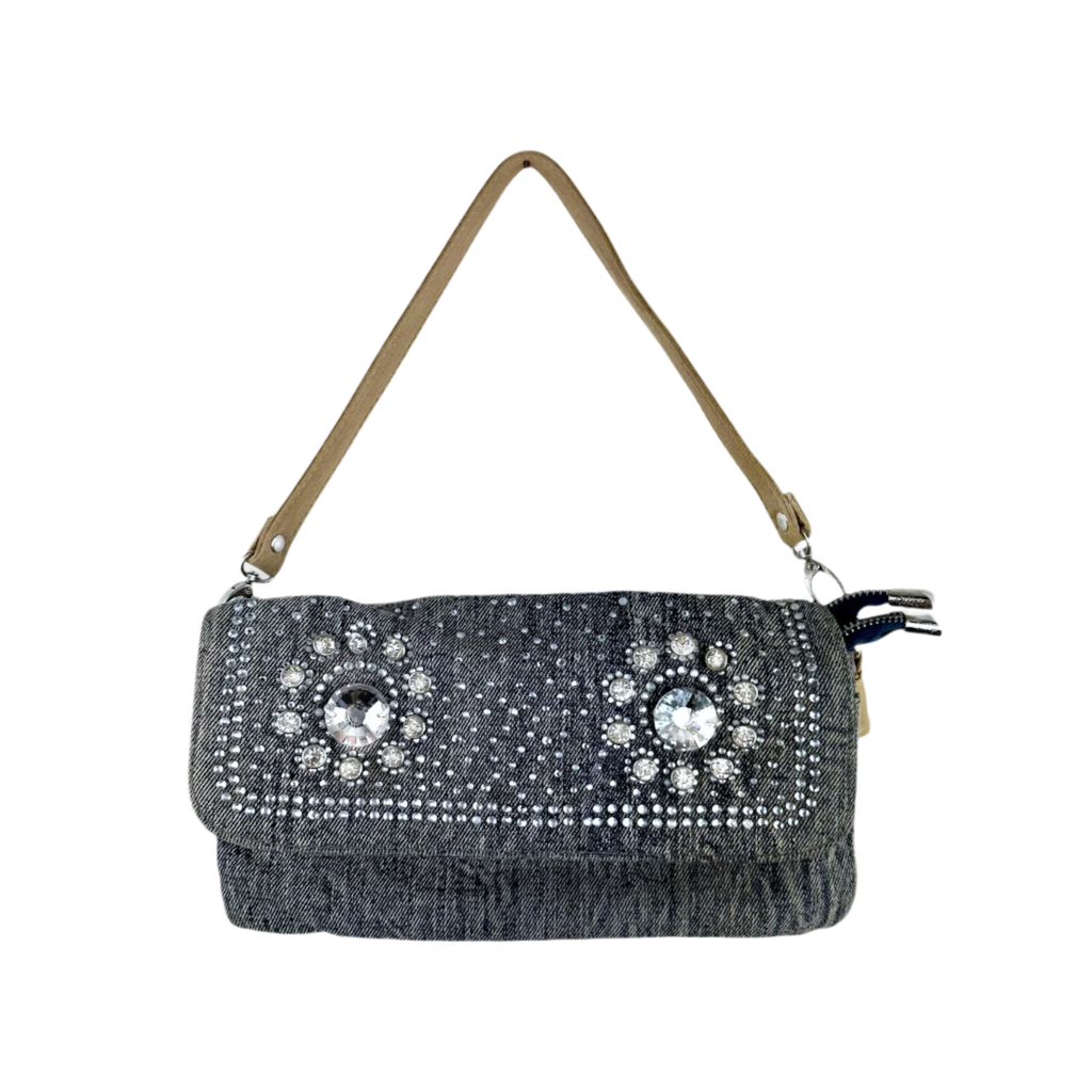 Miss Sixty Gems Denim Mini Bag