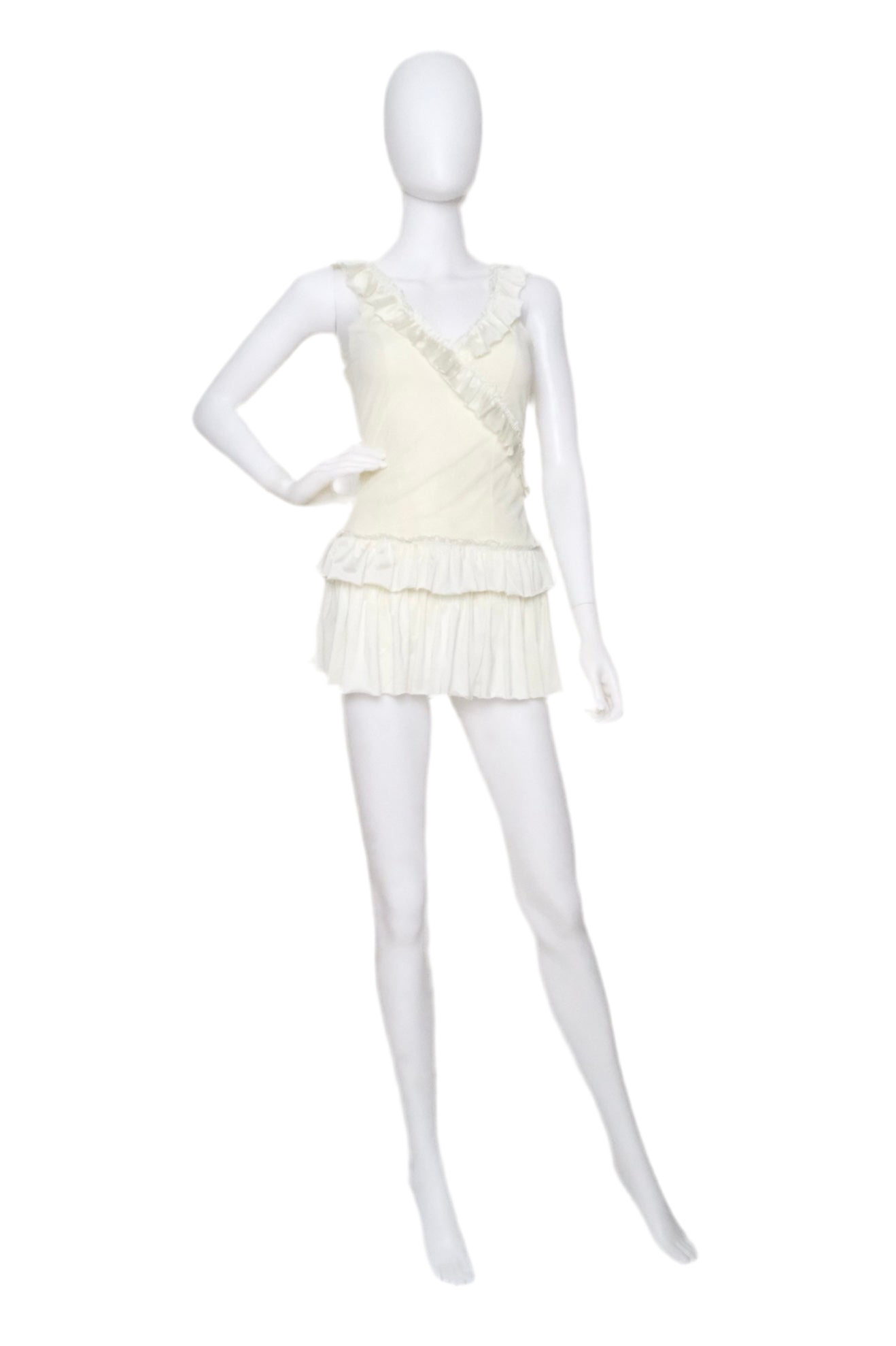 Vanilla Ribbon Micro Skirt (XS-L)