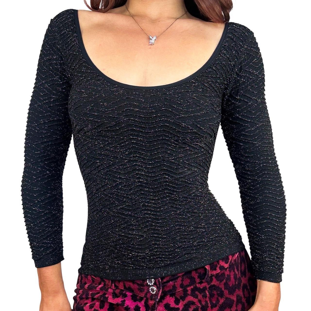 Y2K Bebe Shimmer Long Sleeve (S)