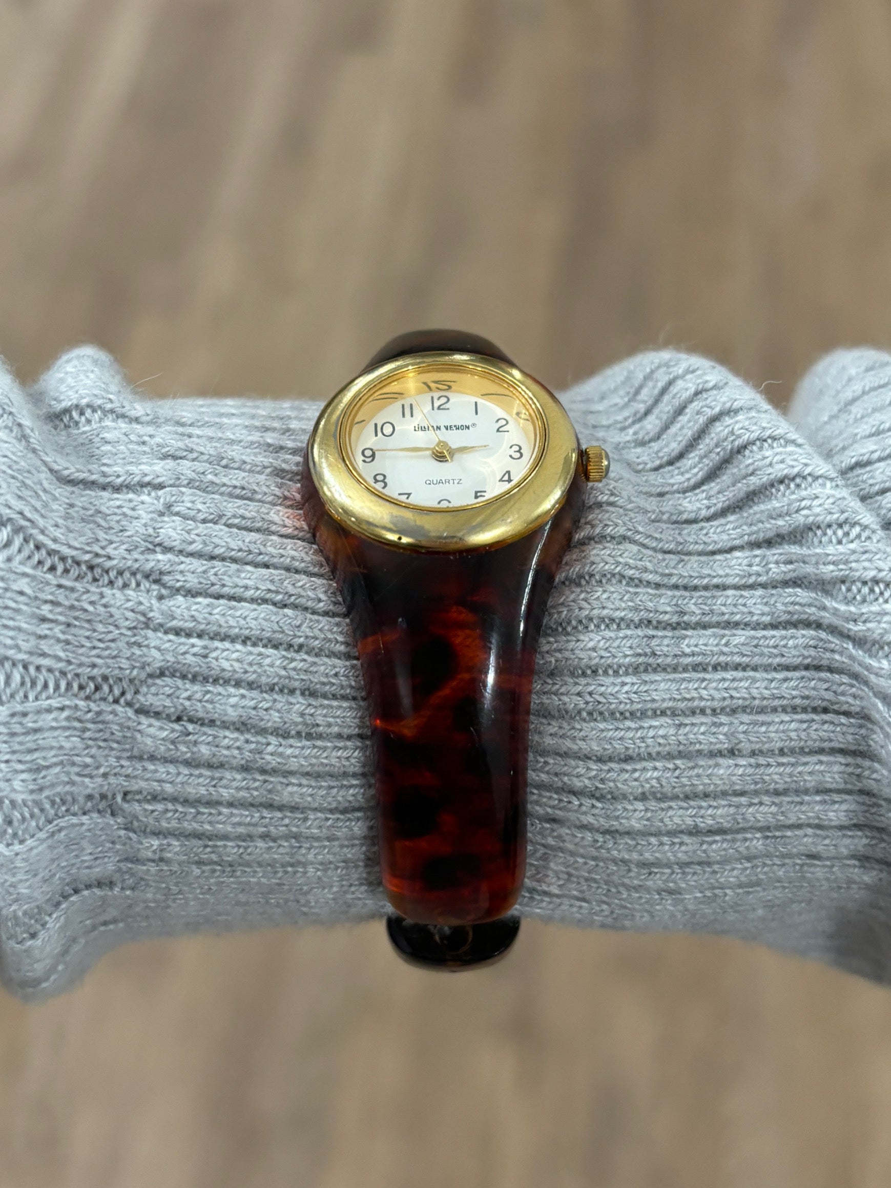 vintage tortoise shell watch